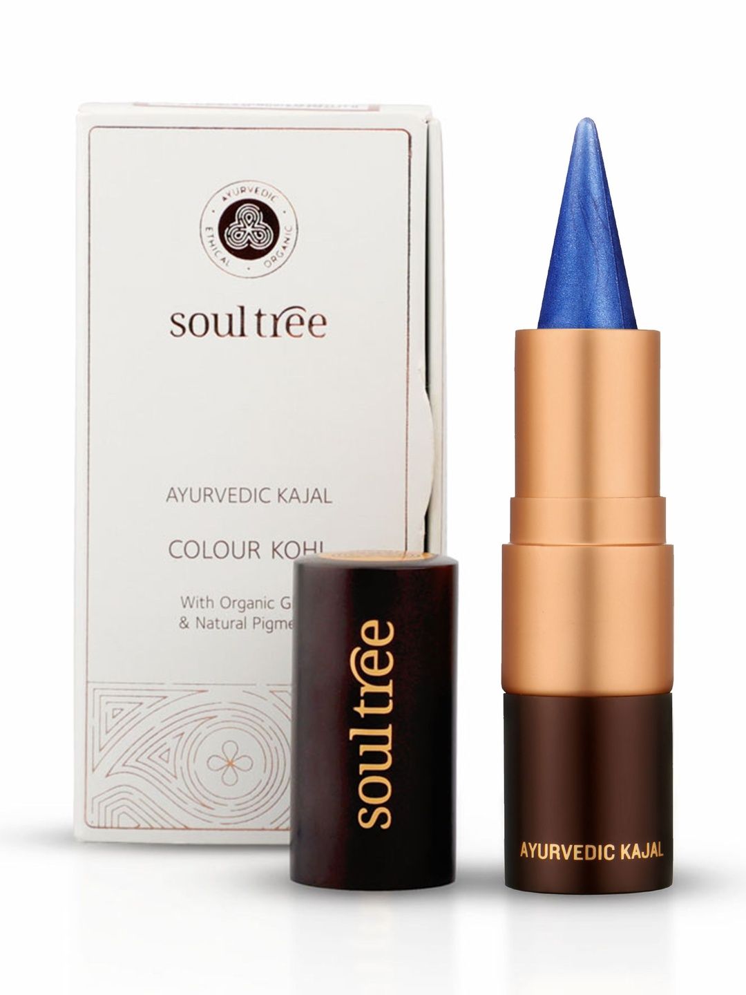 Soultree Ayurvedic Kajal Enriched With Almond Oil & - 3 g - Mood Indigo-image-3
