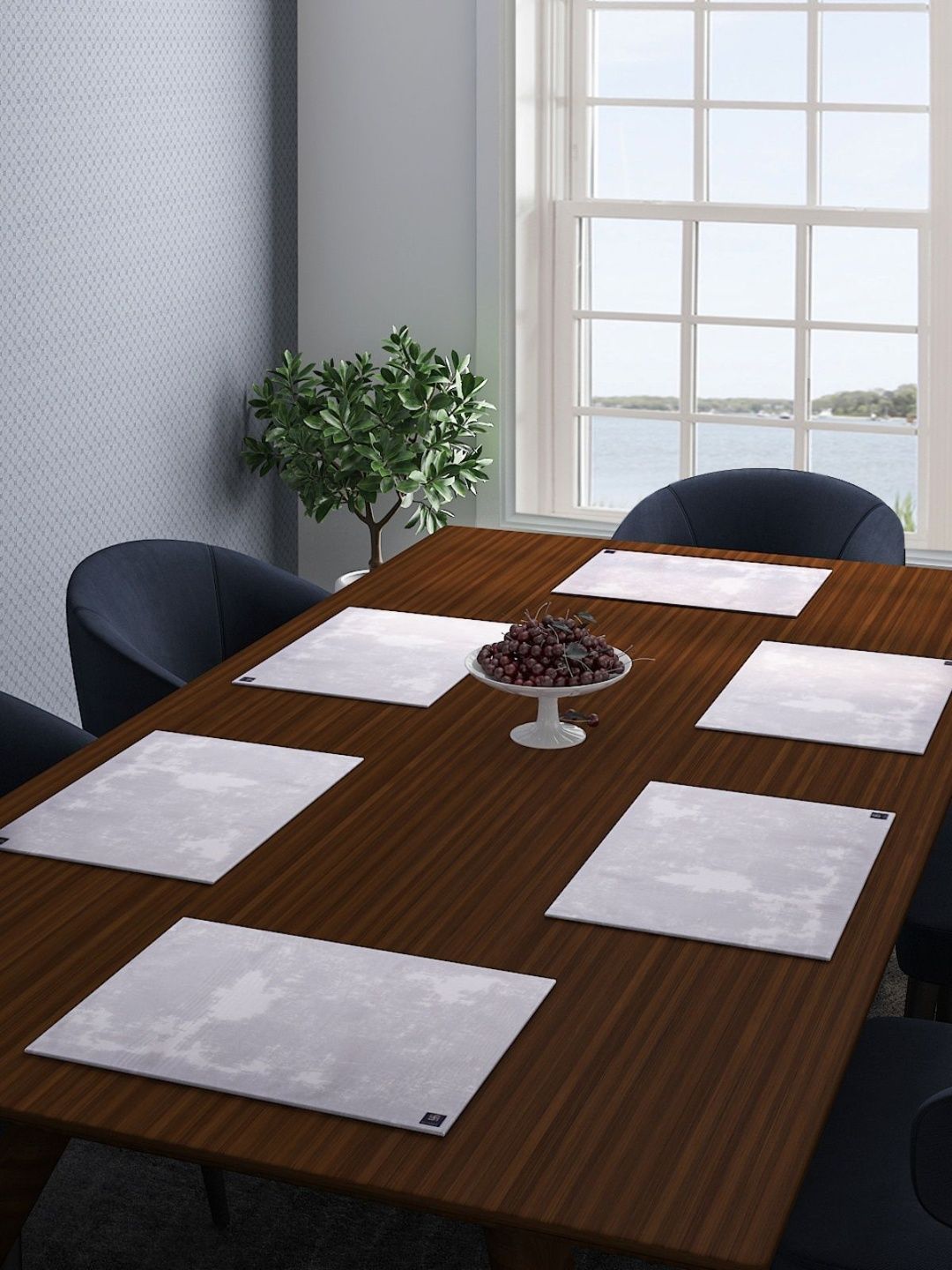 Myntra Elegant Homes Printed Cotton Rectangle 6-Pcs Table Placemats-image-30