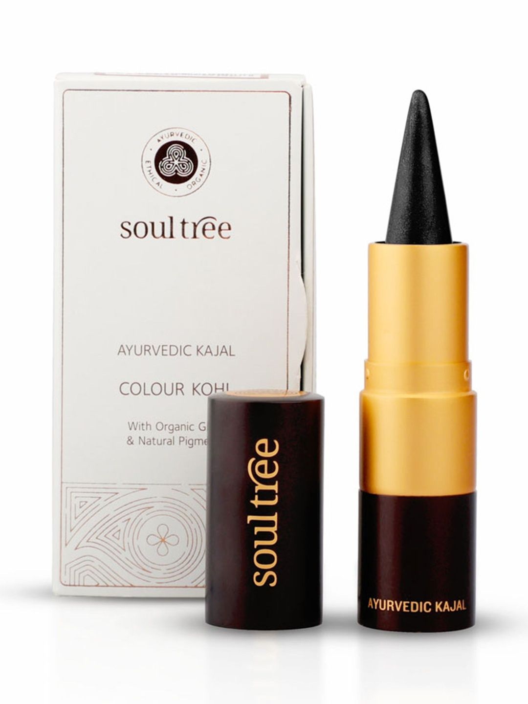 Soultree Ayurvedic Kajal Pure Black - 3 gm-picture-18