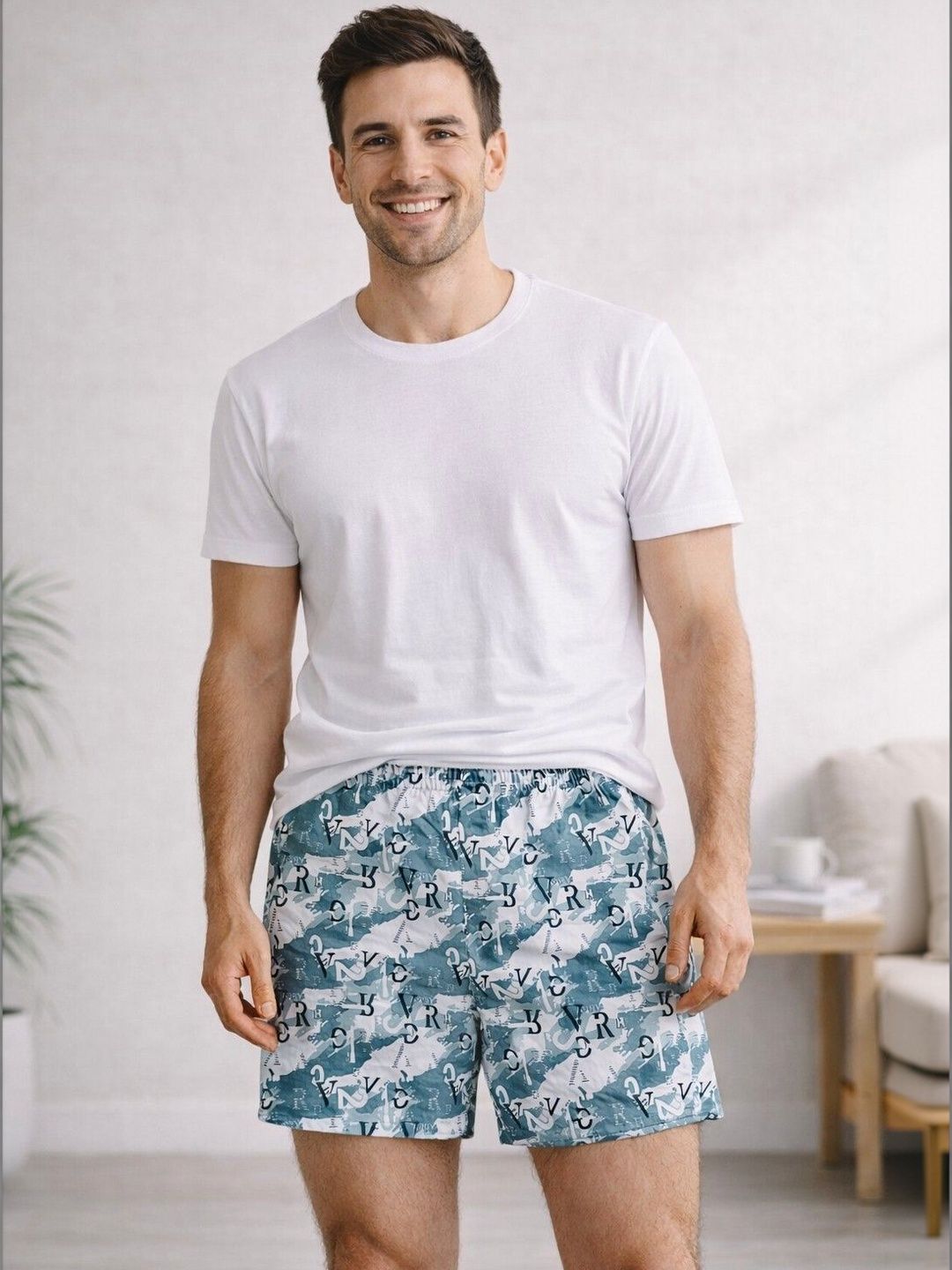 The Roadster Lifestyle Co Pack Of 3 Printed Cotton Boxers-image-36