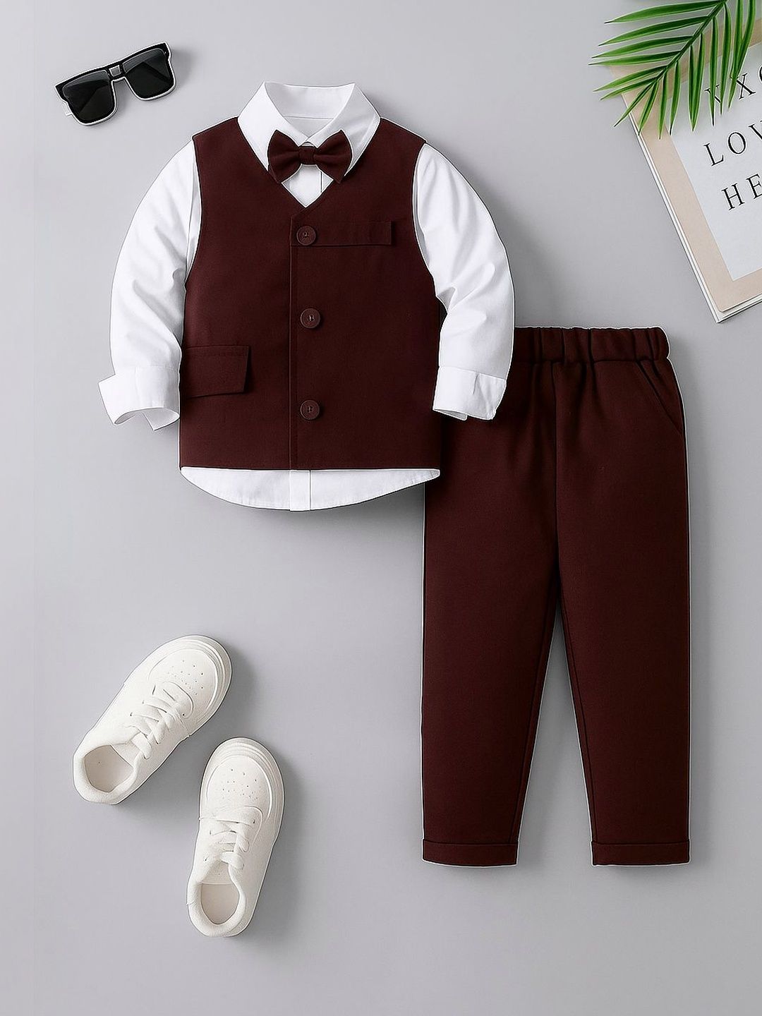 STINITY Boys T-shirt and Shirt with Trousers-picture-16