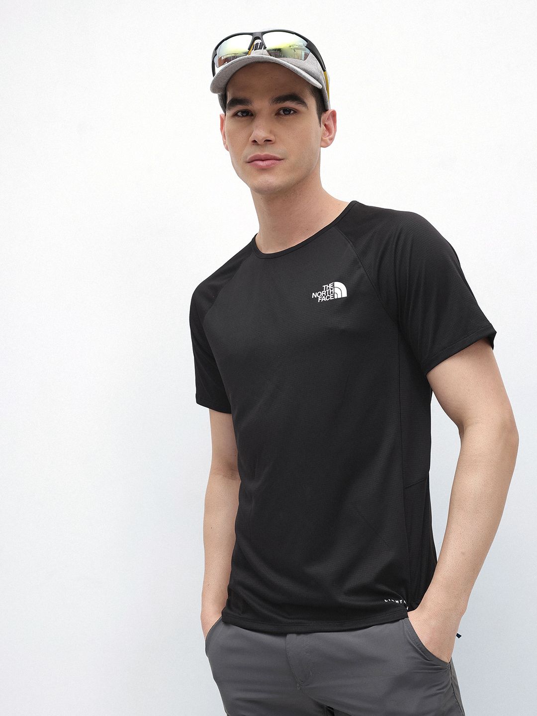 The North Face Men Brand Logo Printed Flash Dry Regular Fit Slim-Fit T-shirt-image-43