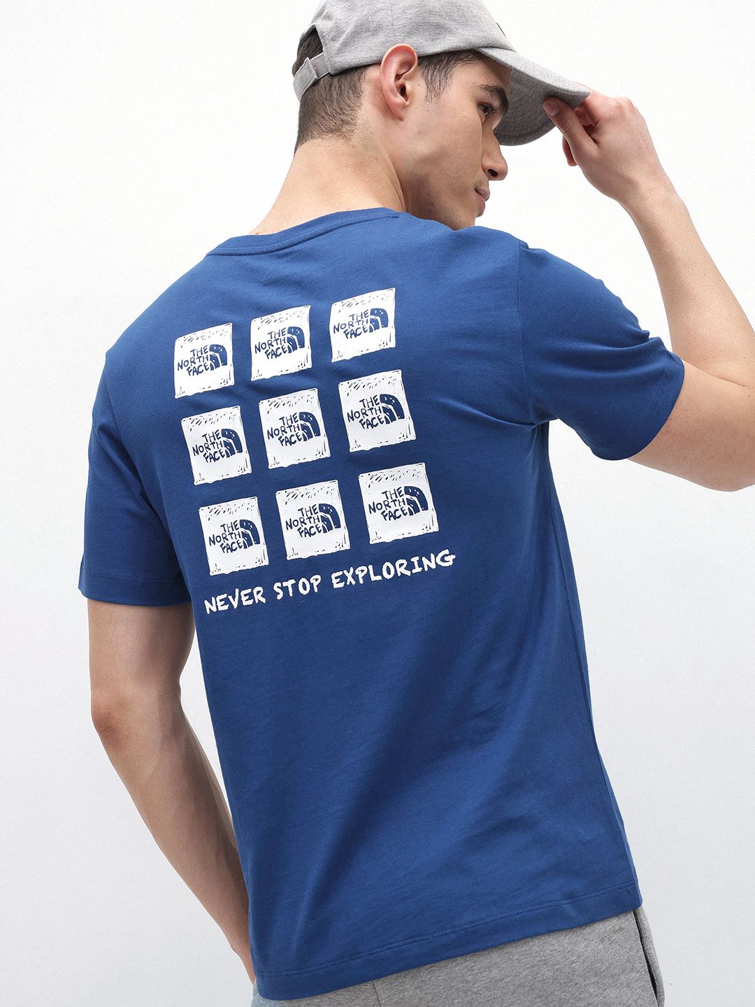 The North Face Unisex Brand Logo Printed Pure Cotton T-shirt-picture-11