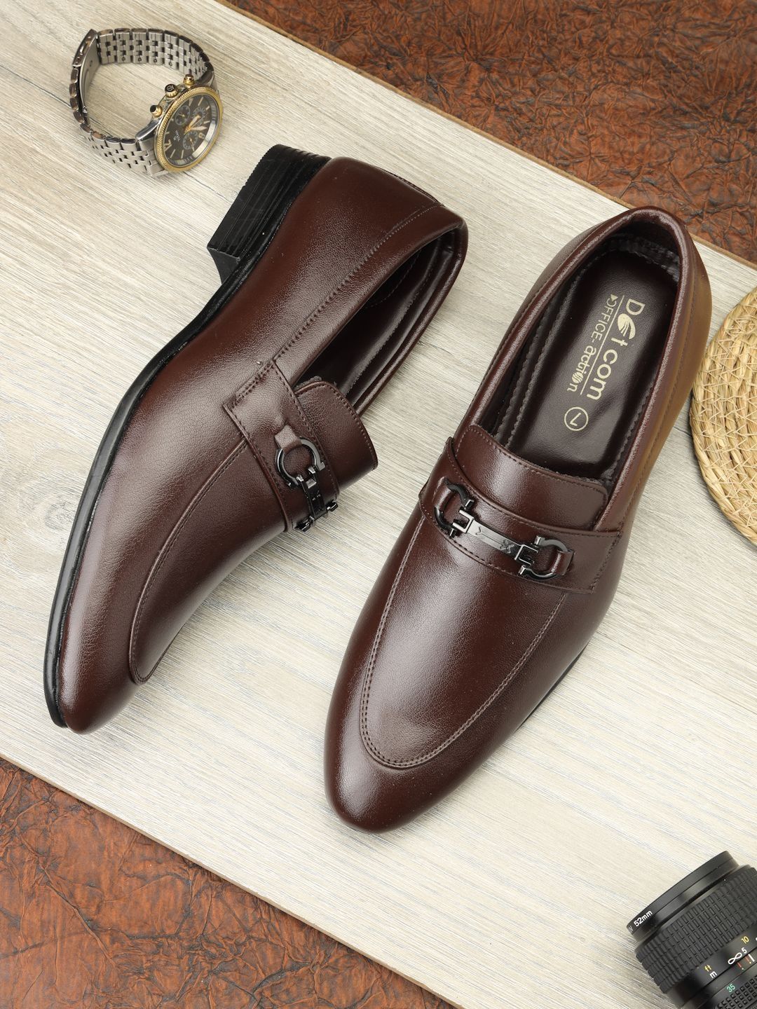 Action Men Textured Formal Monk Shoes-image-31