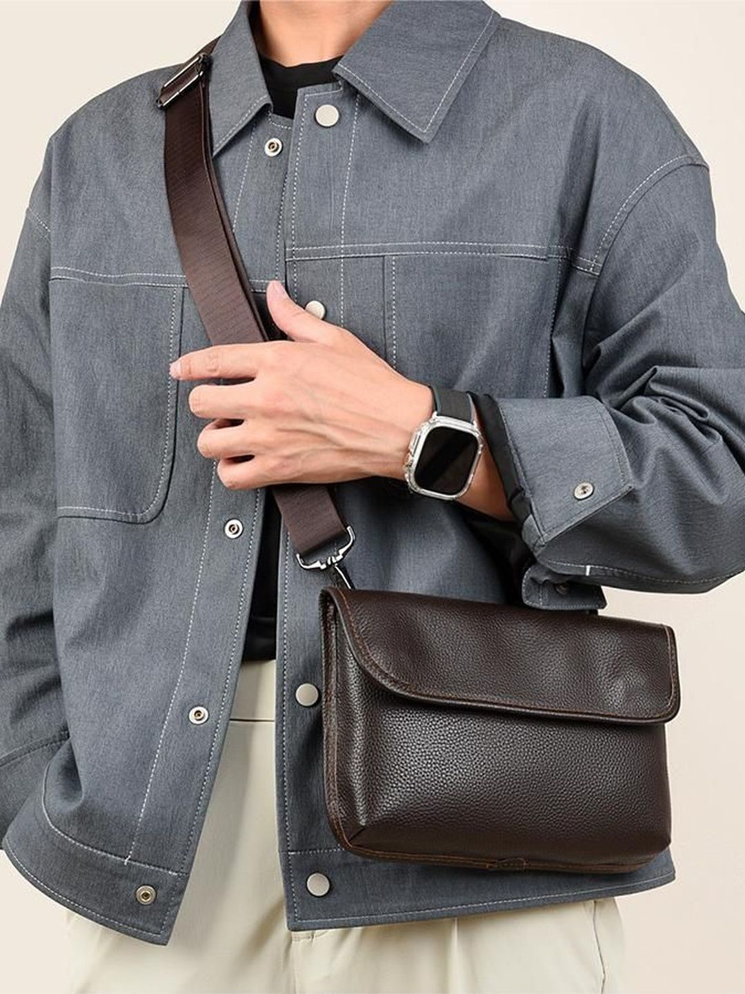 Mast & Harbour Textured PU Sling Bag-picture-37