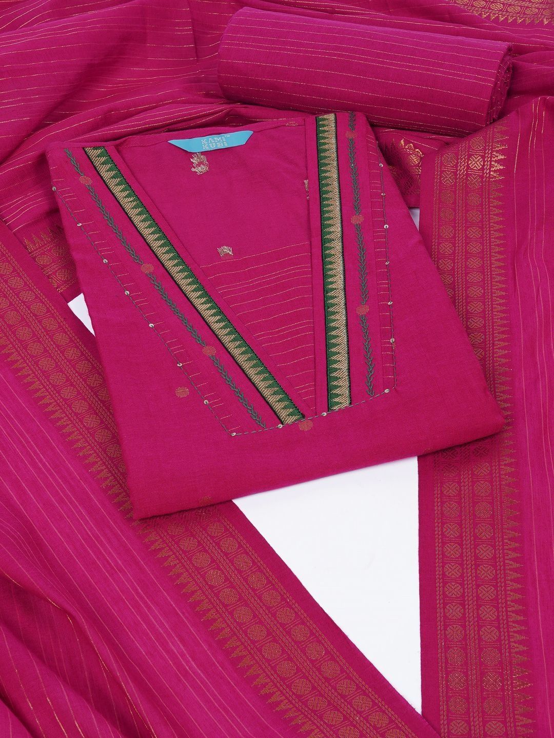 KAMI KUBI Pure Cotton Unstitched Dress Material-picture-16