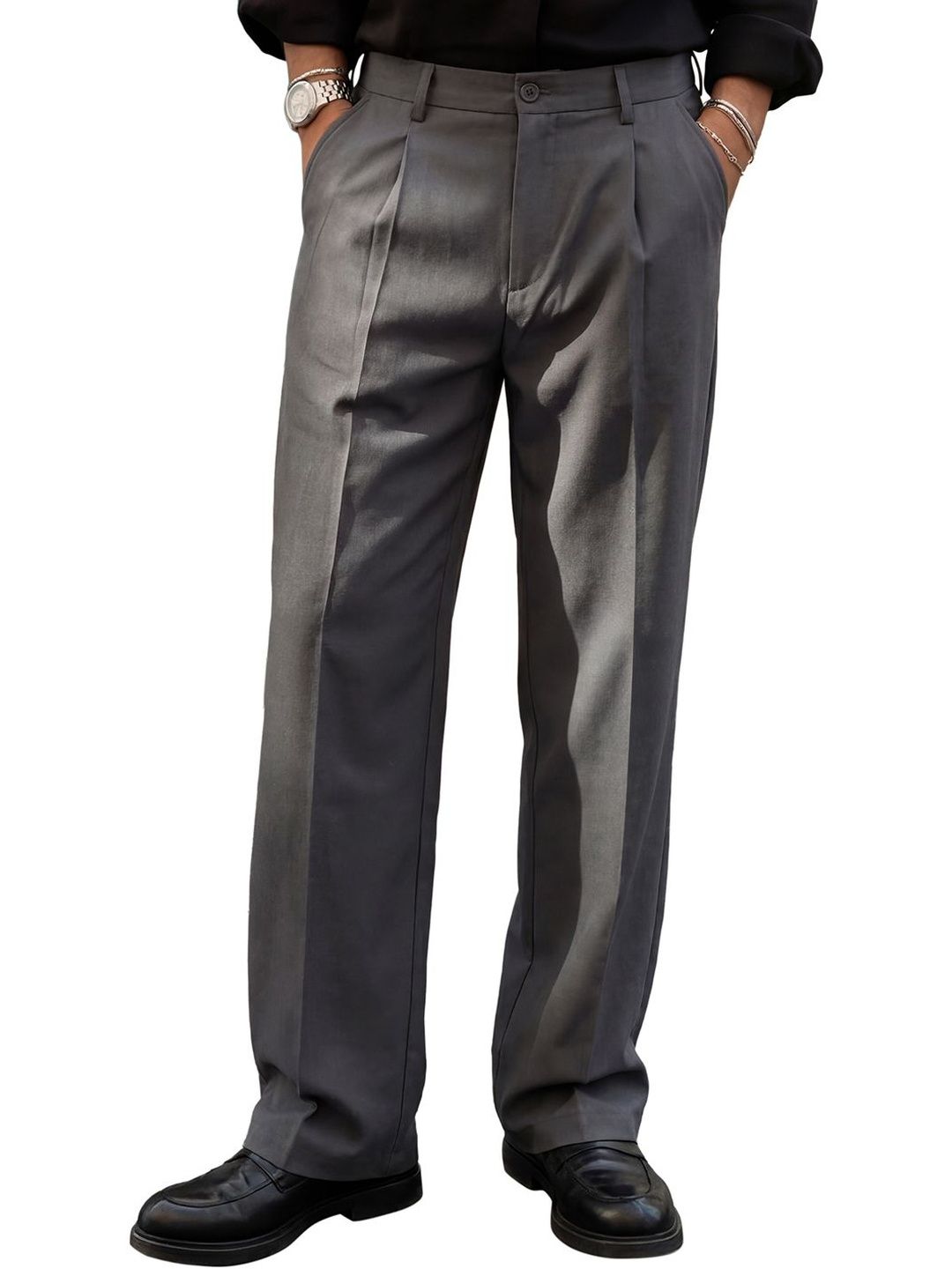 HIGHLANDER Men Pleated Trousers-picture-15