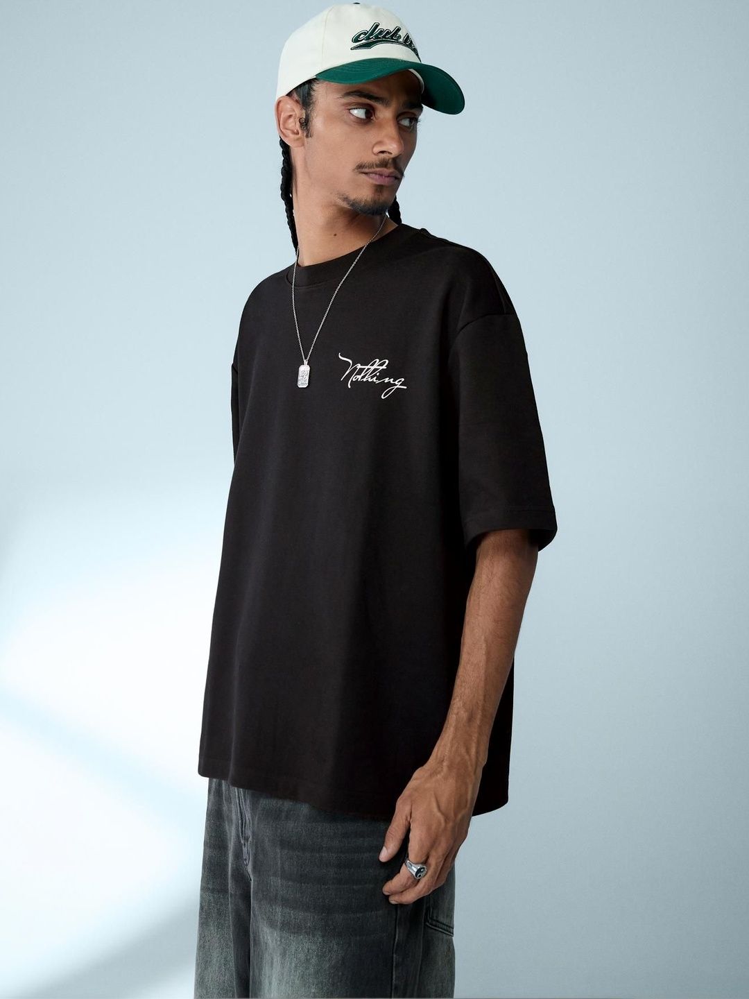 Bershka Short sleeve fleece print T-shirt-picture-44