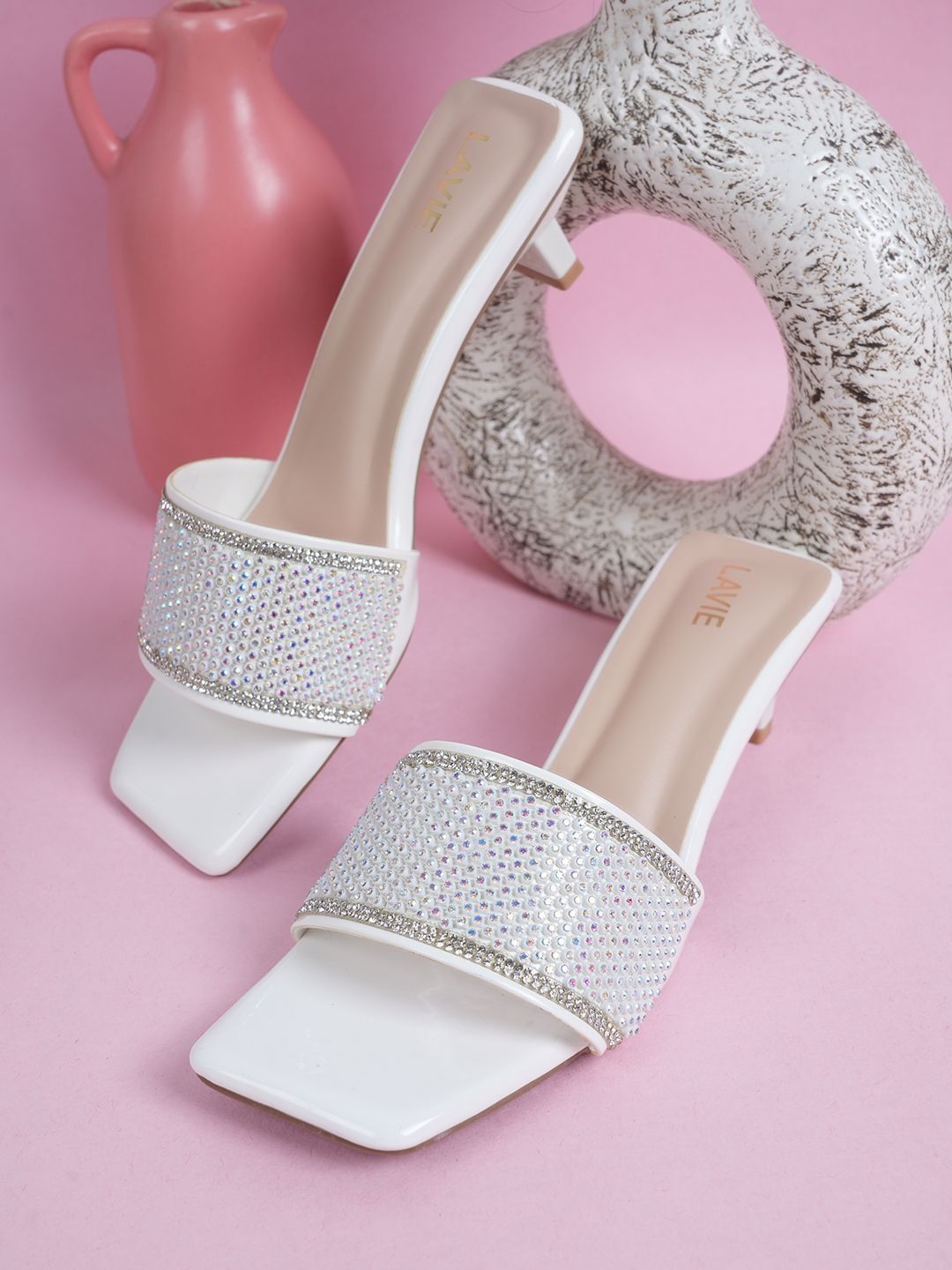 Lavie Embellished Party Kitten Mules-image-30