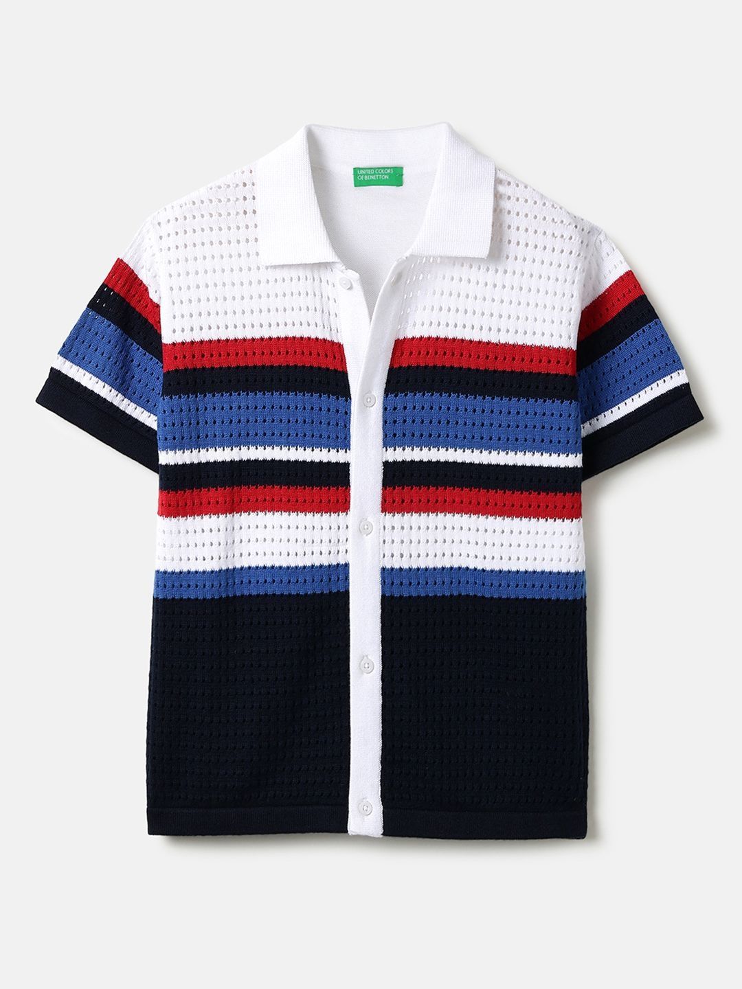 United Colors of Benetton Boys Multi Stripes Striped Casual Shirt-picture-44