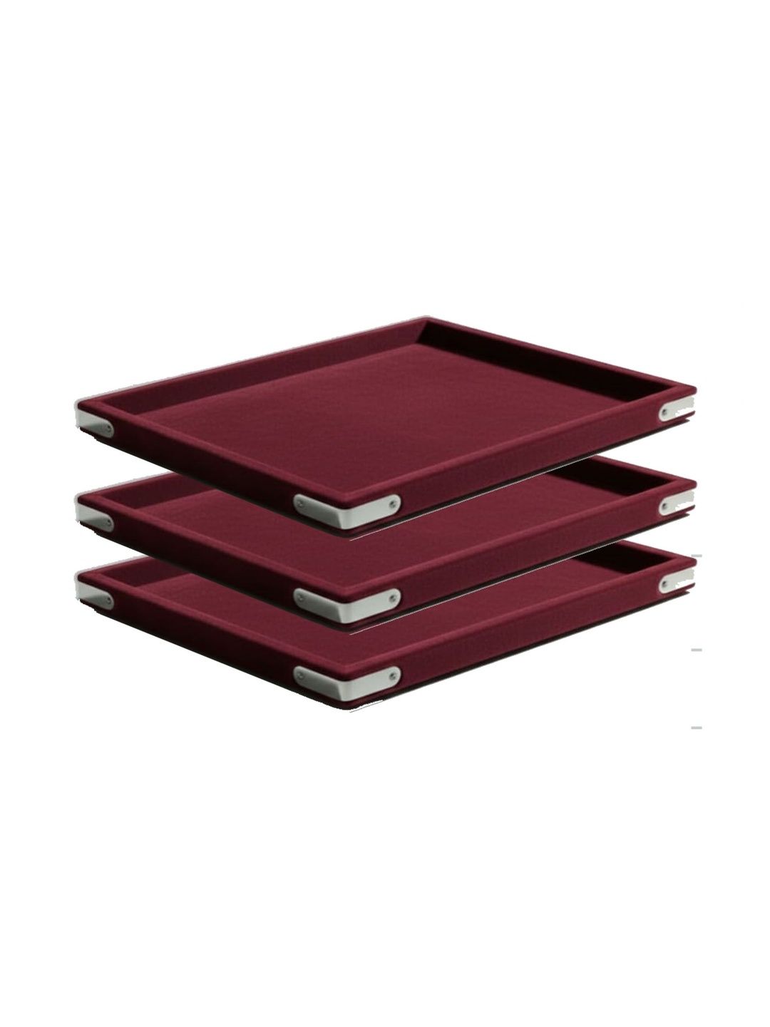 SENTONI Maroon Set of 3 Regular Jewellery Organiser Organisers-picture-13