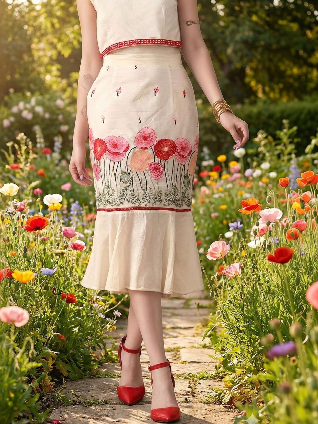 DressBerry Printed Cotton Skirts-picture-18