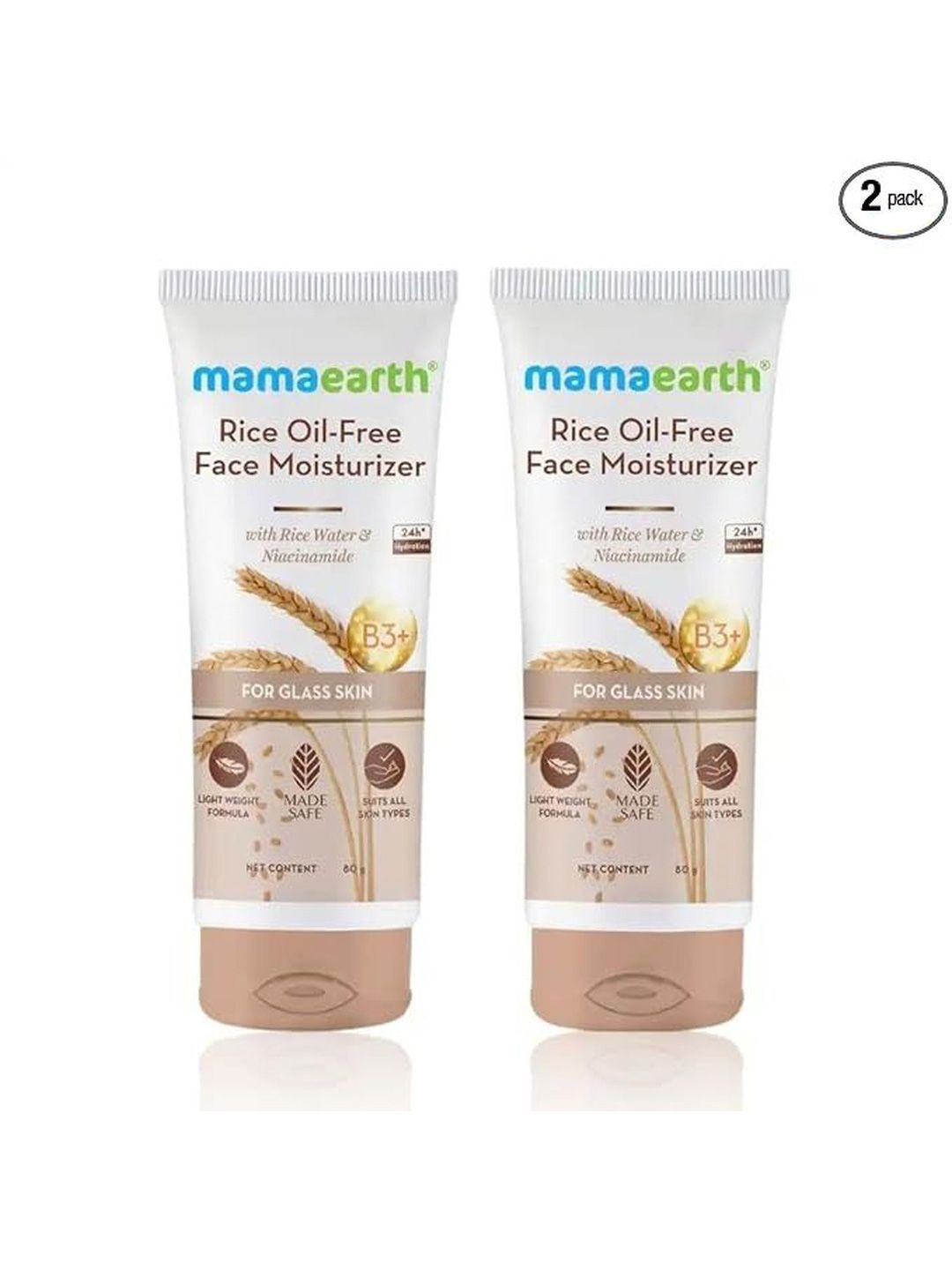 Mamaearth Set Of 2 Rice Oil-Free Face Moisturizer- 80 g Each-picture-11