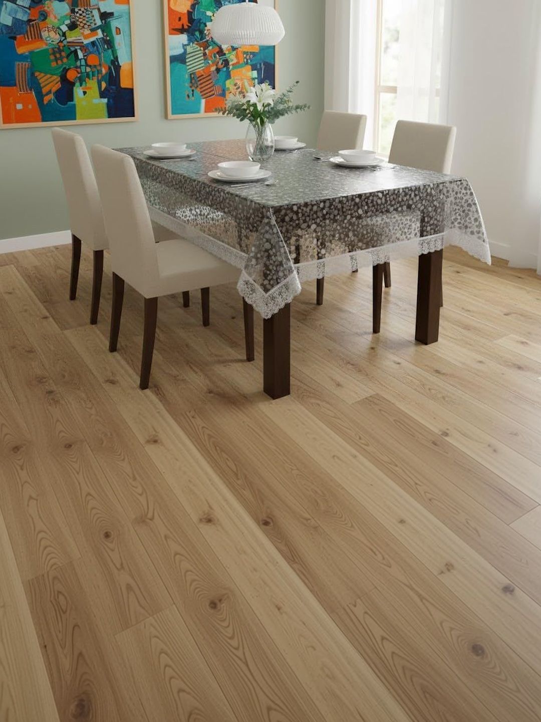 CASA-NEST Transparent 6-Seater Table Cover-picture-30