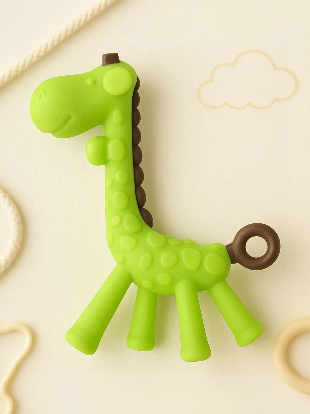 ORTIS GLOBAL TRADE Giraffe Shape Teether - Green-image-1