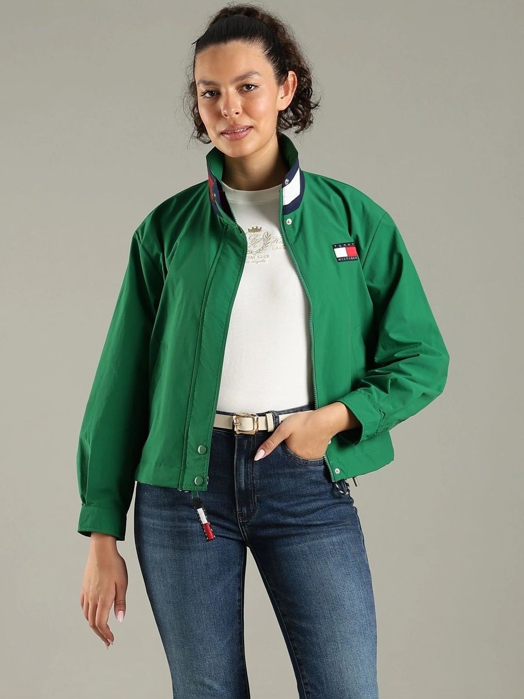 Tommy Hilfiger Women Brand Logo Bomber Jacket-picture-46