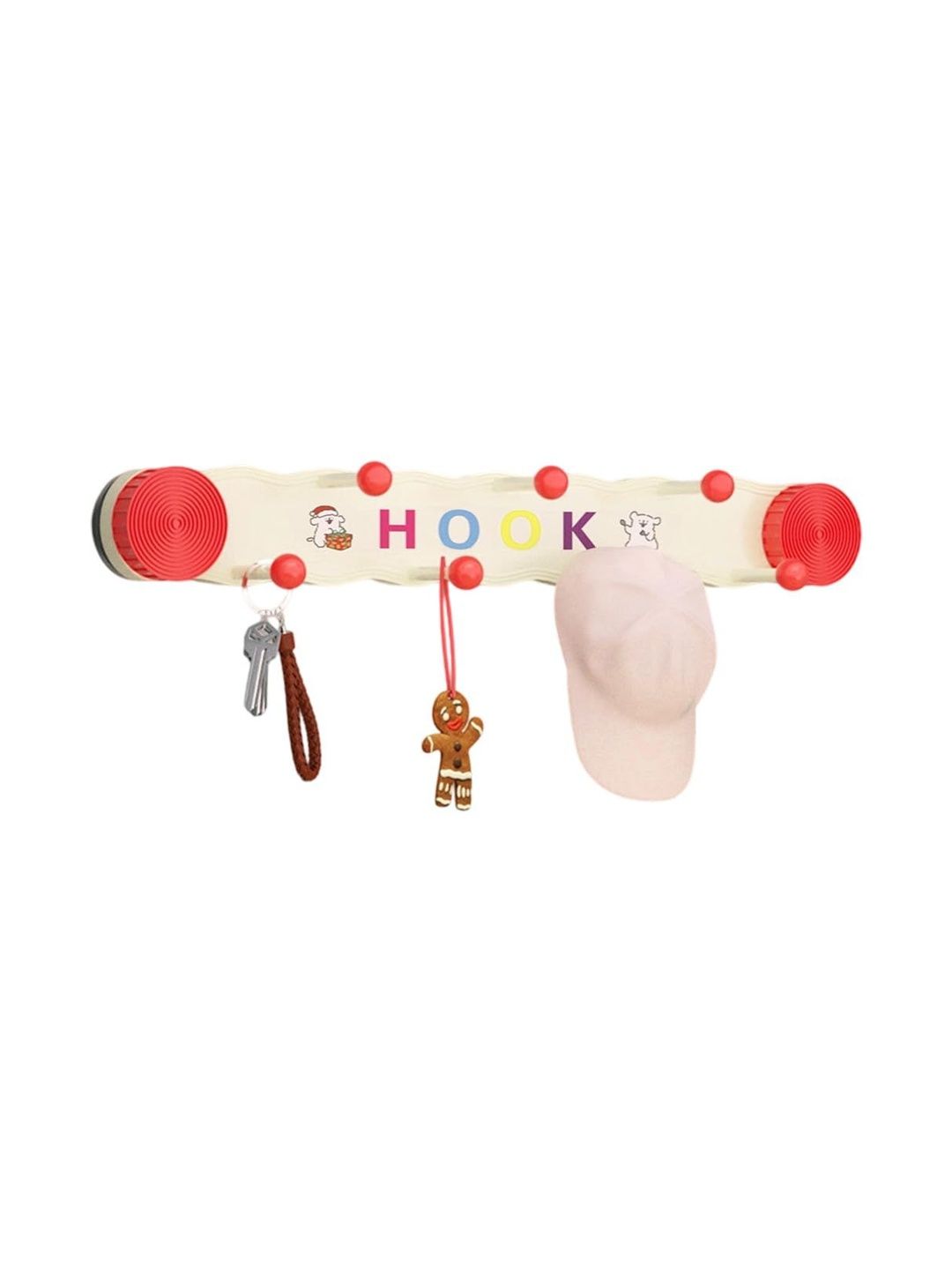 MAYCREATE Red Wall Cloth Hanger Hooks-picture-25