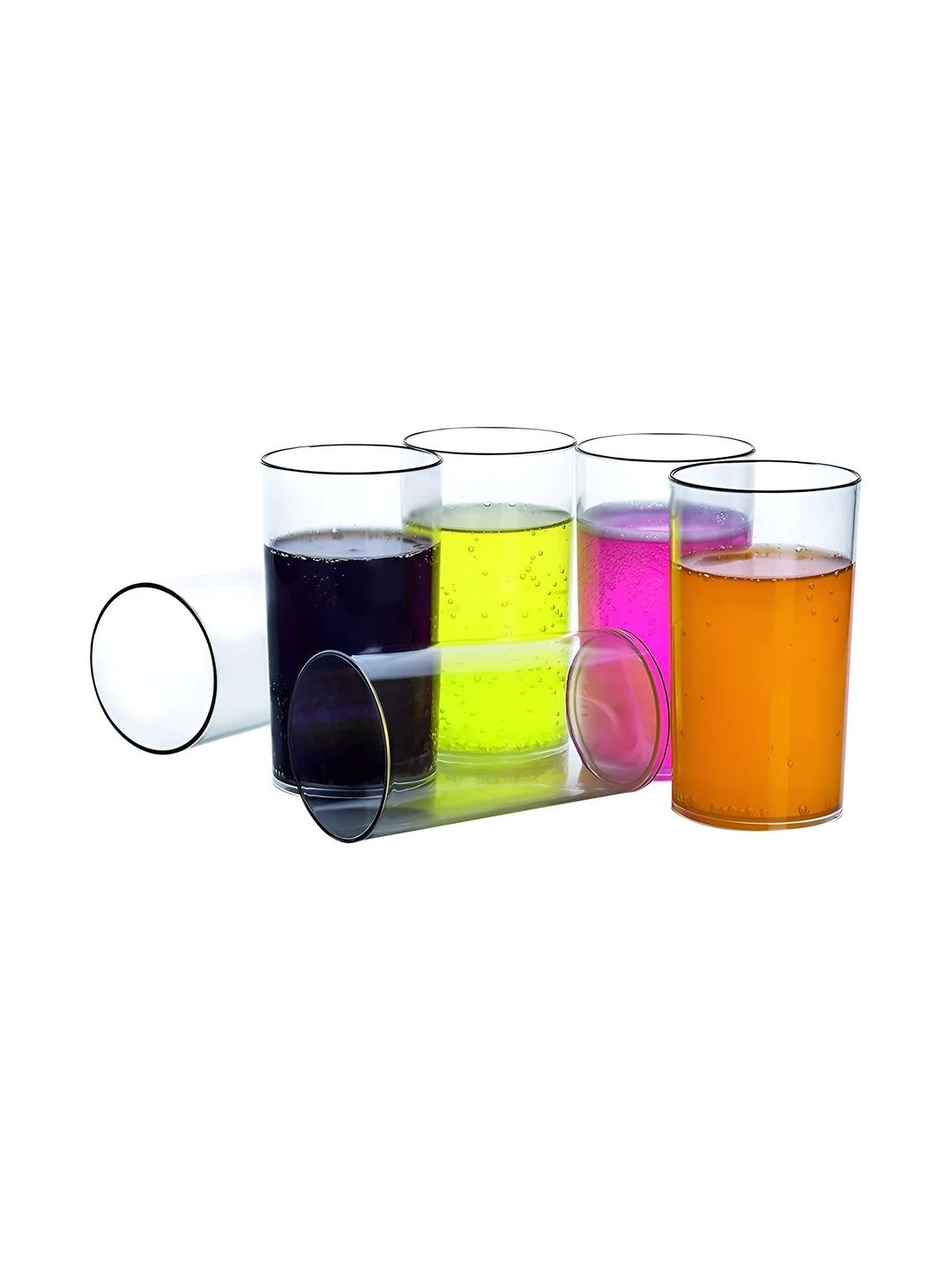 DeoDap Transparent Scratch-Resistant 6-Pcs Water Drinking Glasses- 330ml-image-19