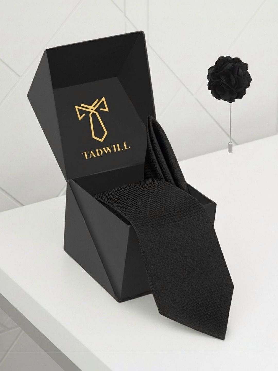 TADWILL Men Checked Broad Tie-picture-16