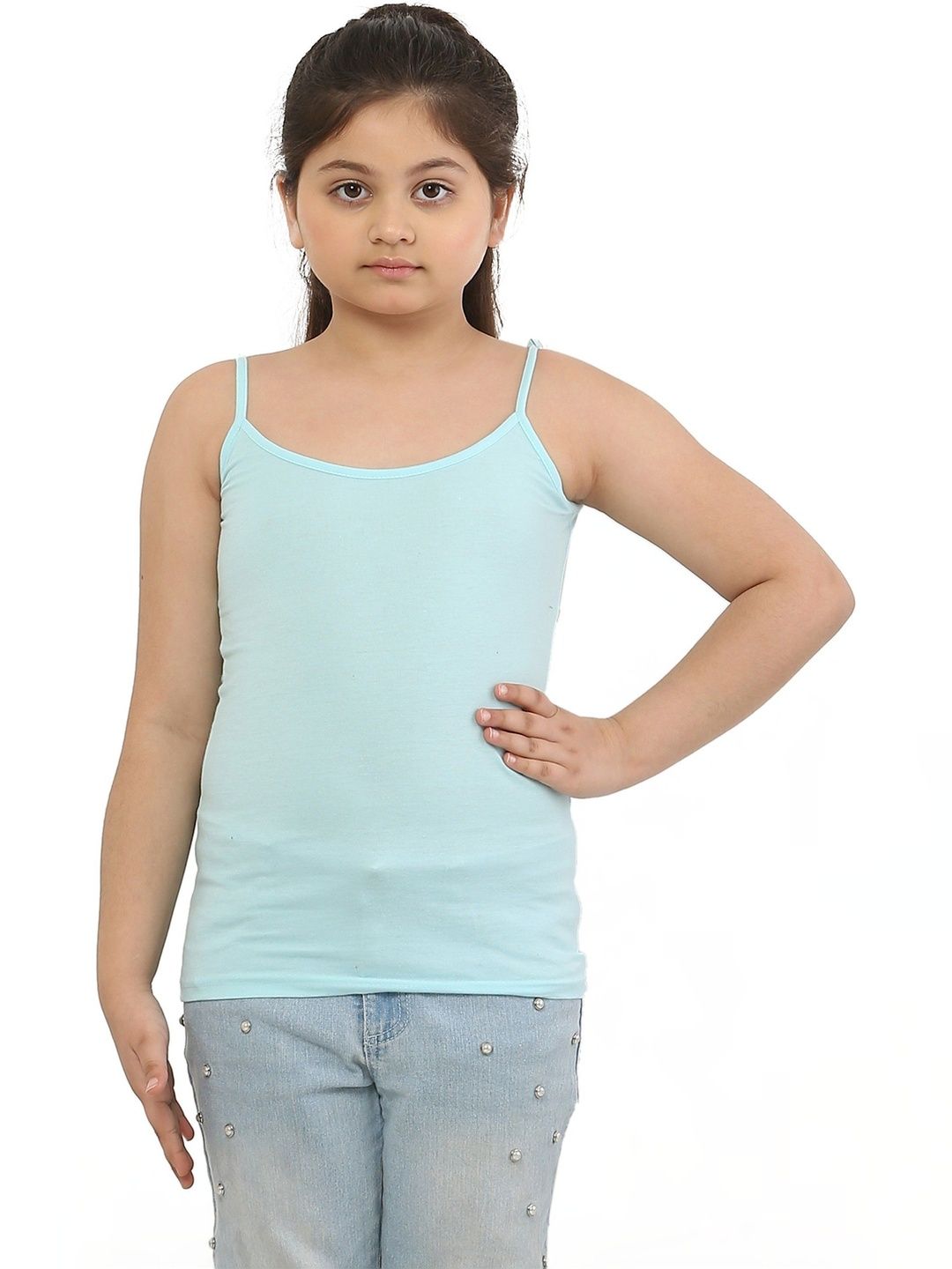 Dazico Girls Scoop Neck Non Padded Camisoles-image-34