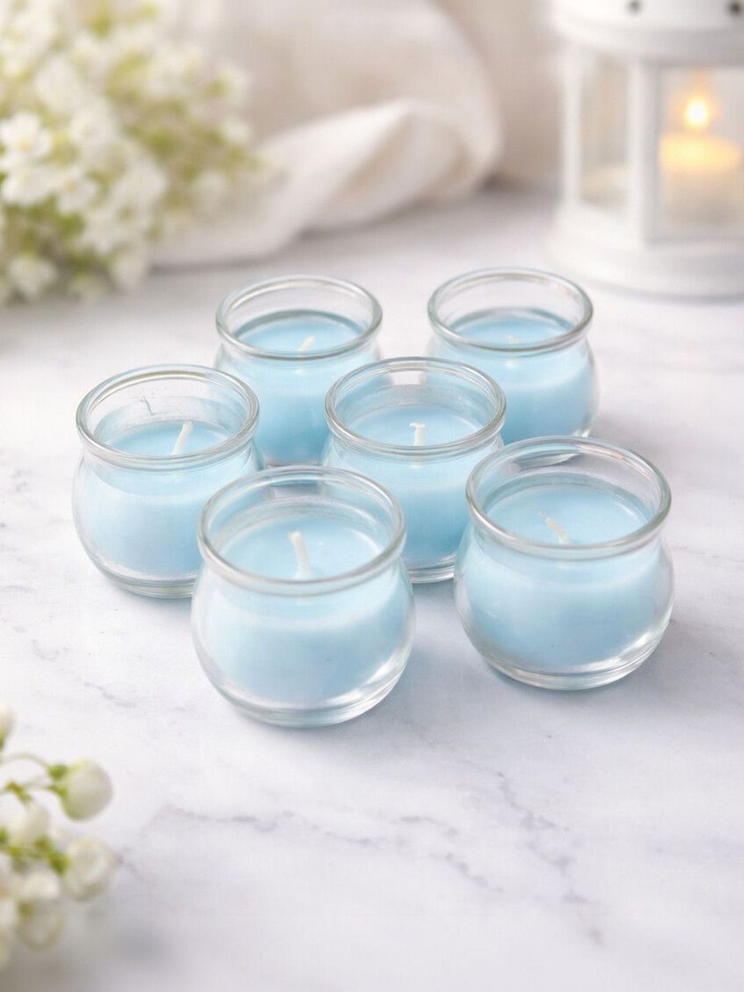 PEEPALCOMM Blue & Blue 6 pieces Jar Candle-picture-21