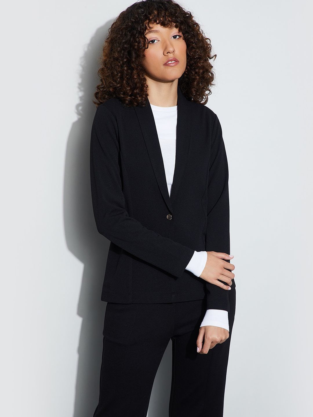 CODE by Lifestyle Shawl Collar Single-Breasted Blazer-image-28