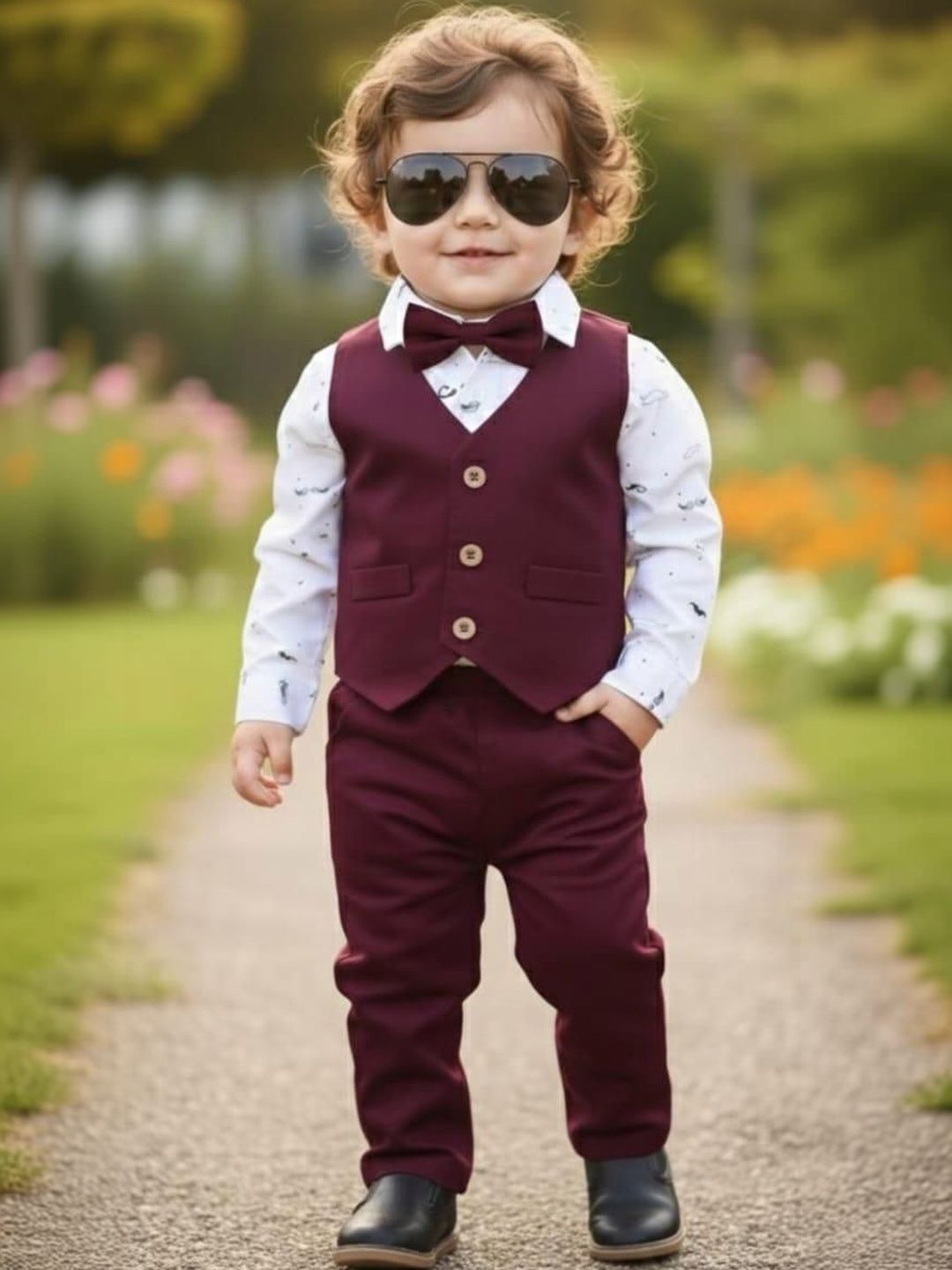 Zuxibela Boys Printed Shirt with Trousers-picture-55