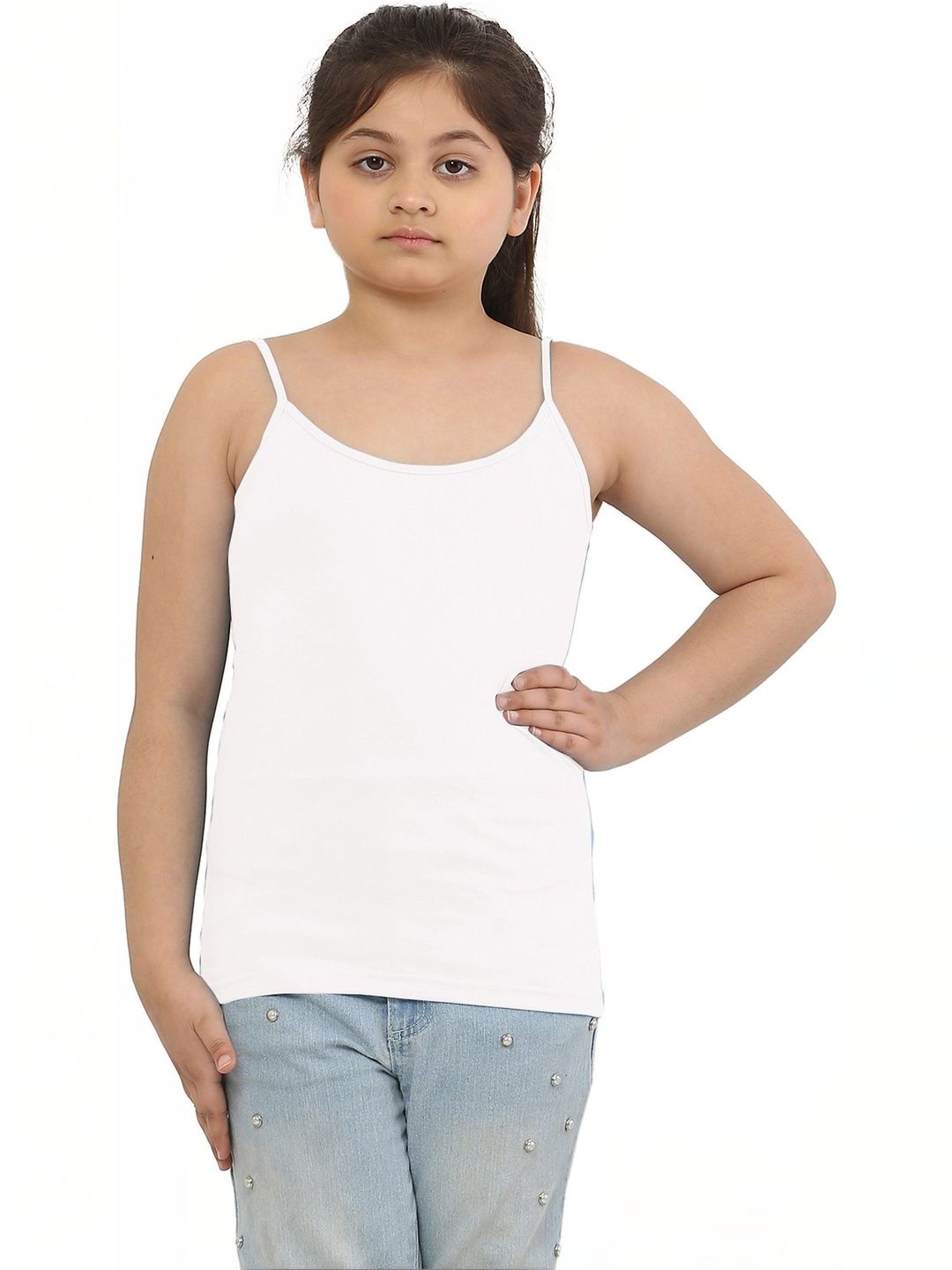 Dazico Girls Scoop Neck Non Padded Camisoles-image-44