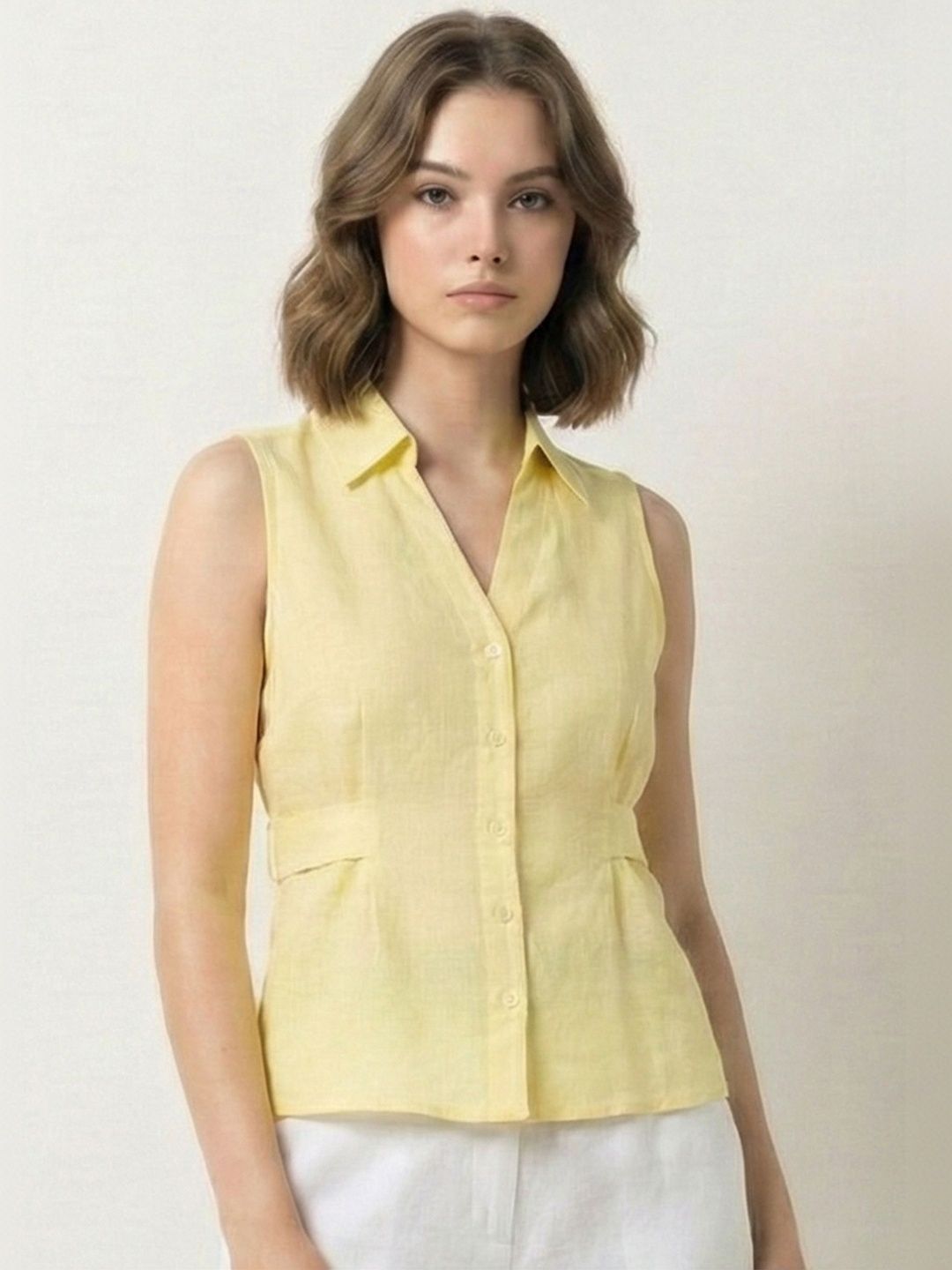 all about you Linen Blend Top-picture-58