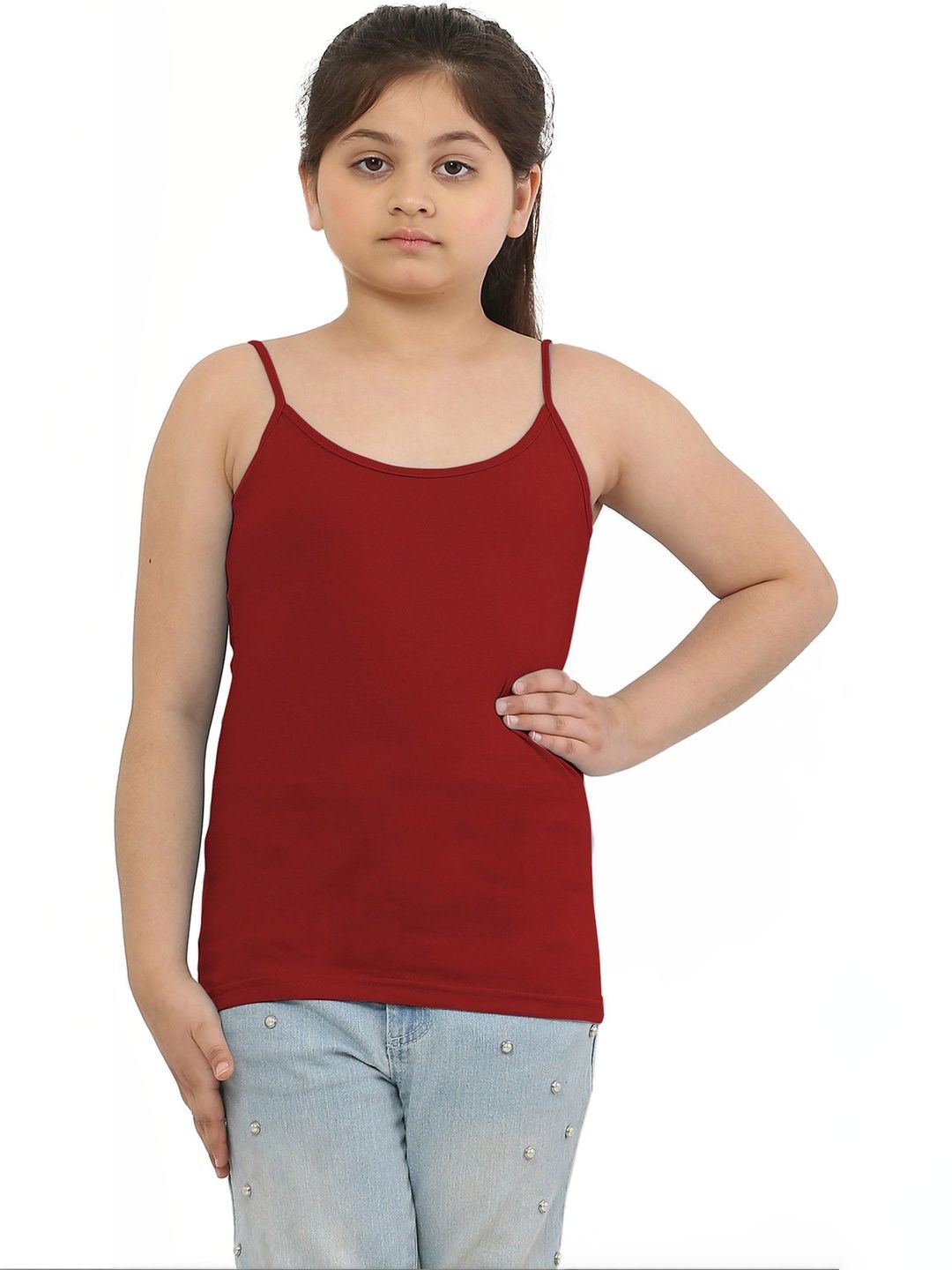 Dazico Girls Scoop Neck Non Padded Camisoles-image-45