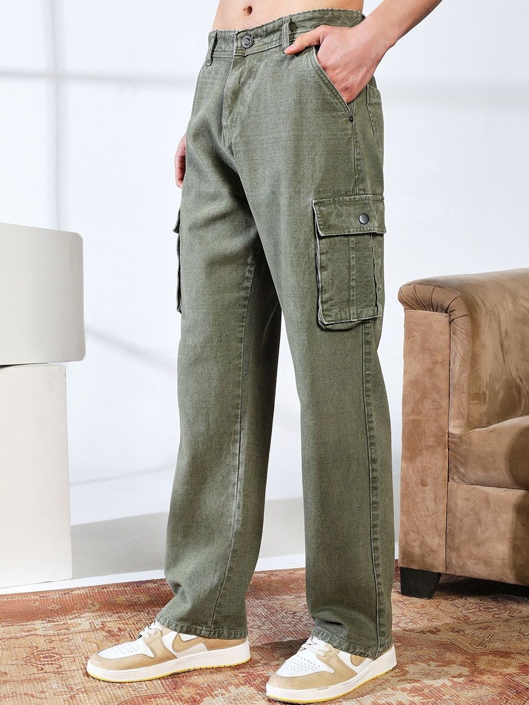 DENIMLOOK Men Mid-Rise Light Fade Stretchable Jeans