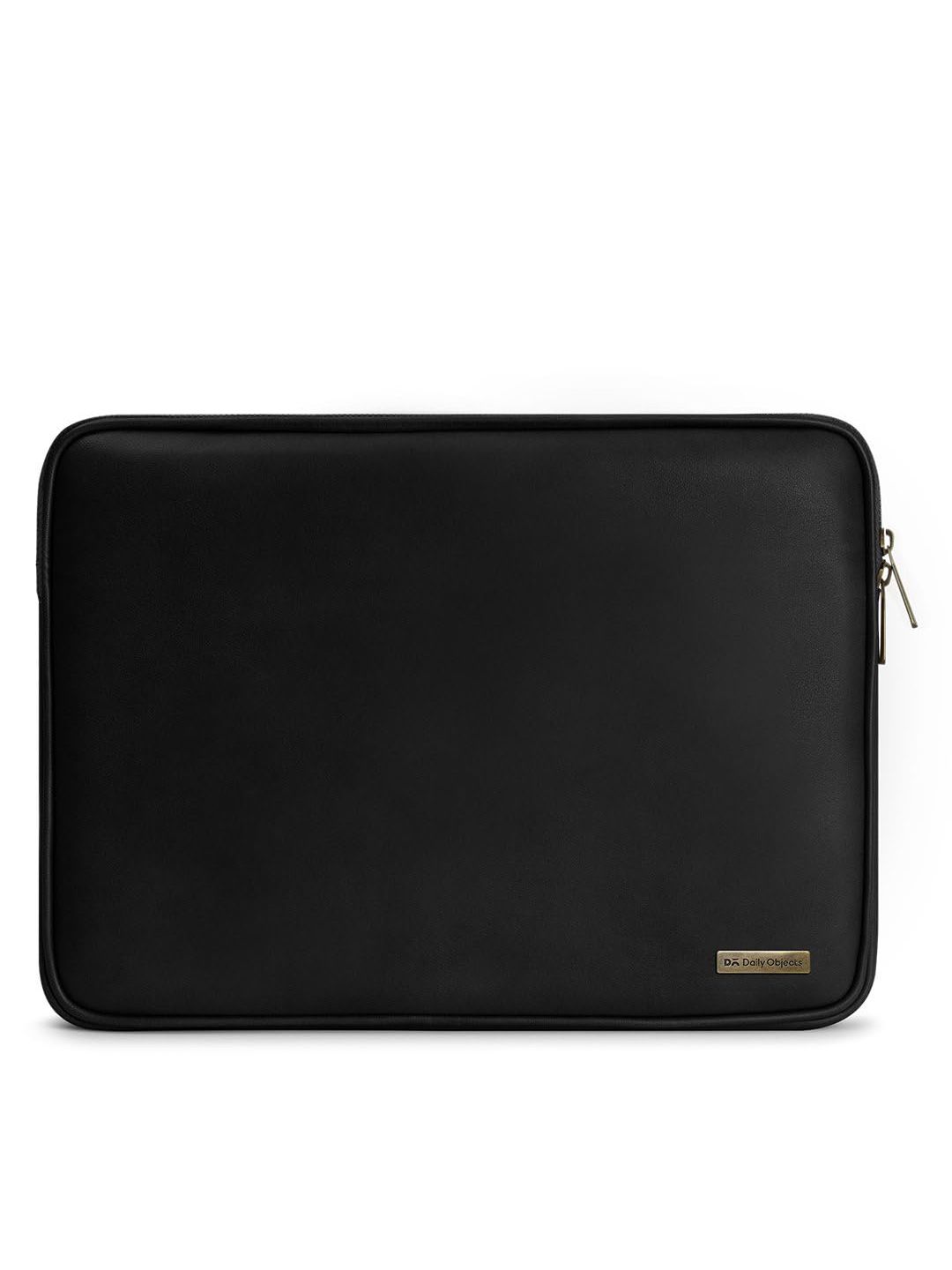 DailyObjects Black Vegan Leather Zippered Sleeve For Laptop/macbook 28cm (11 Inch)-picture-23