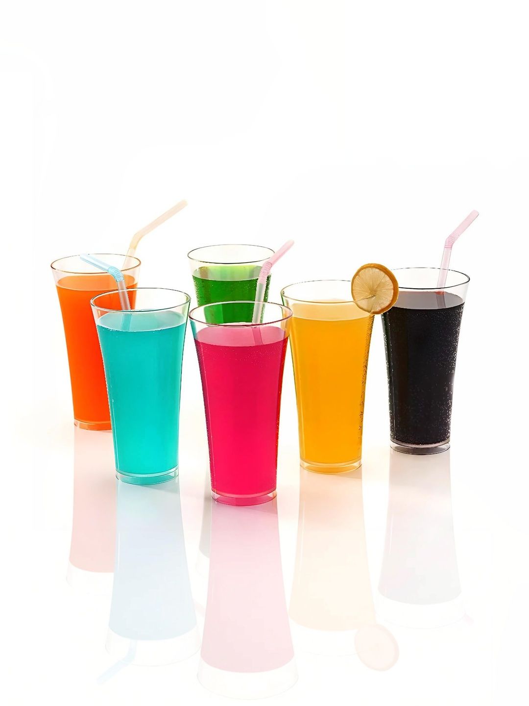 DeoDap Transparent Lightweight 6-Pcs Water Drinking Glasses- 270ml-image-15