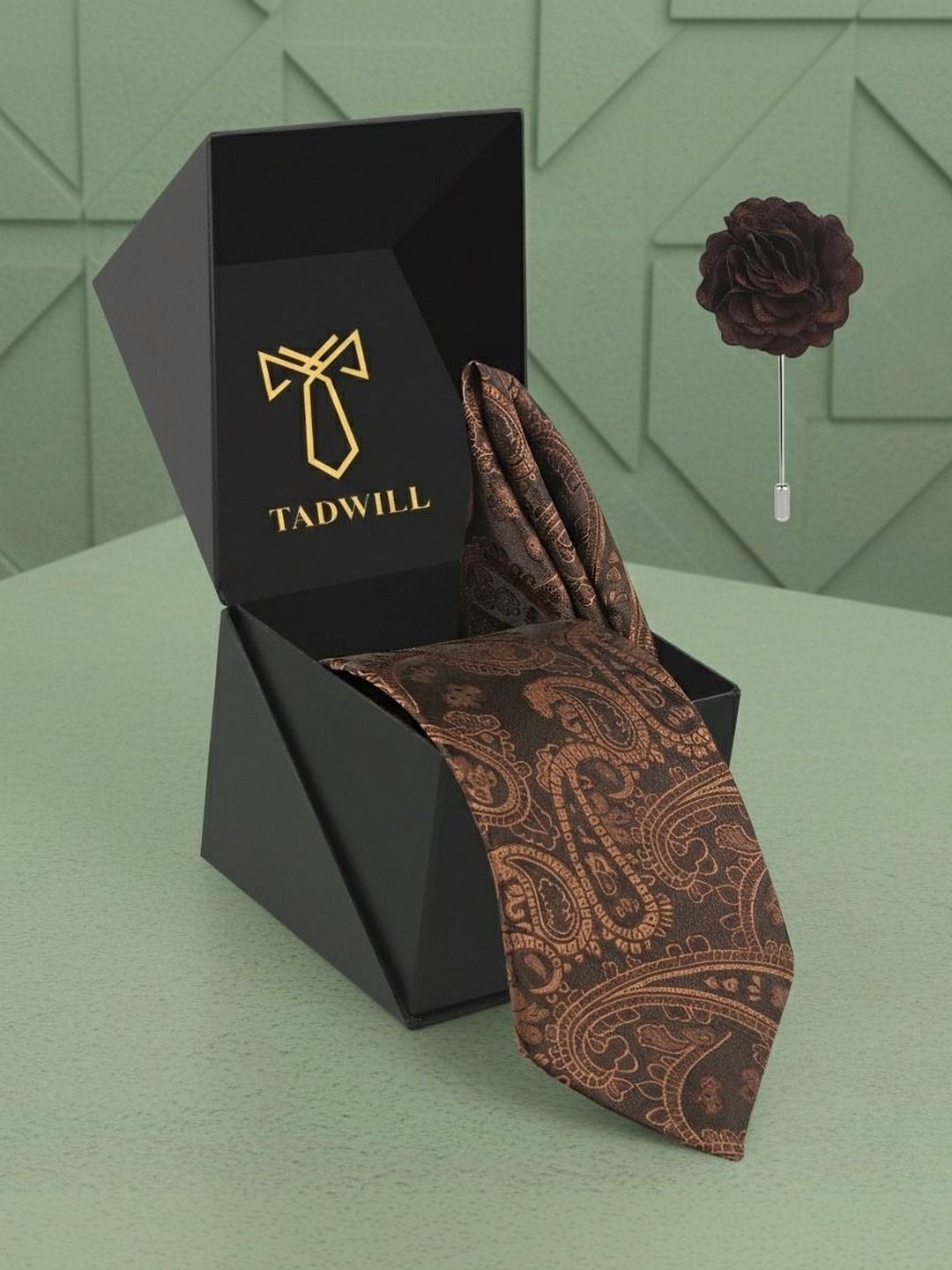 TADWILL Men Woven Design Broad Tie-picture-45