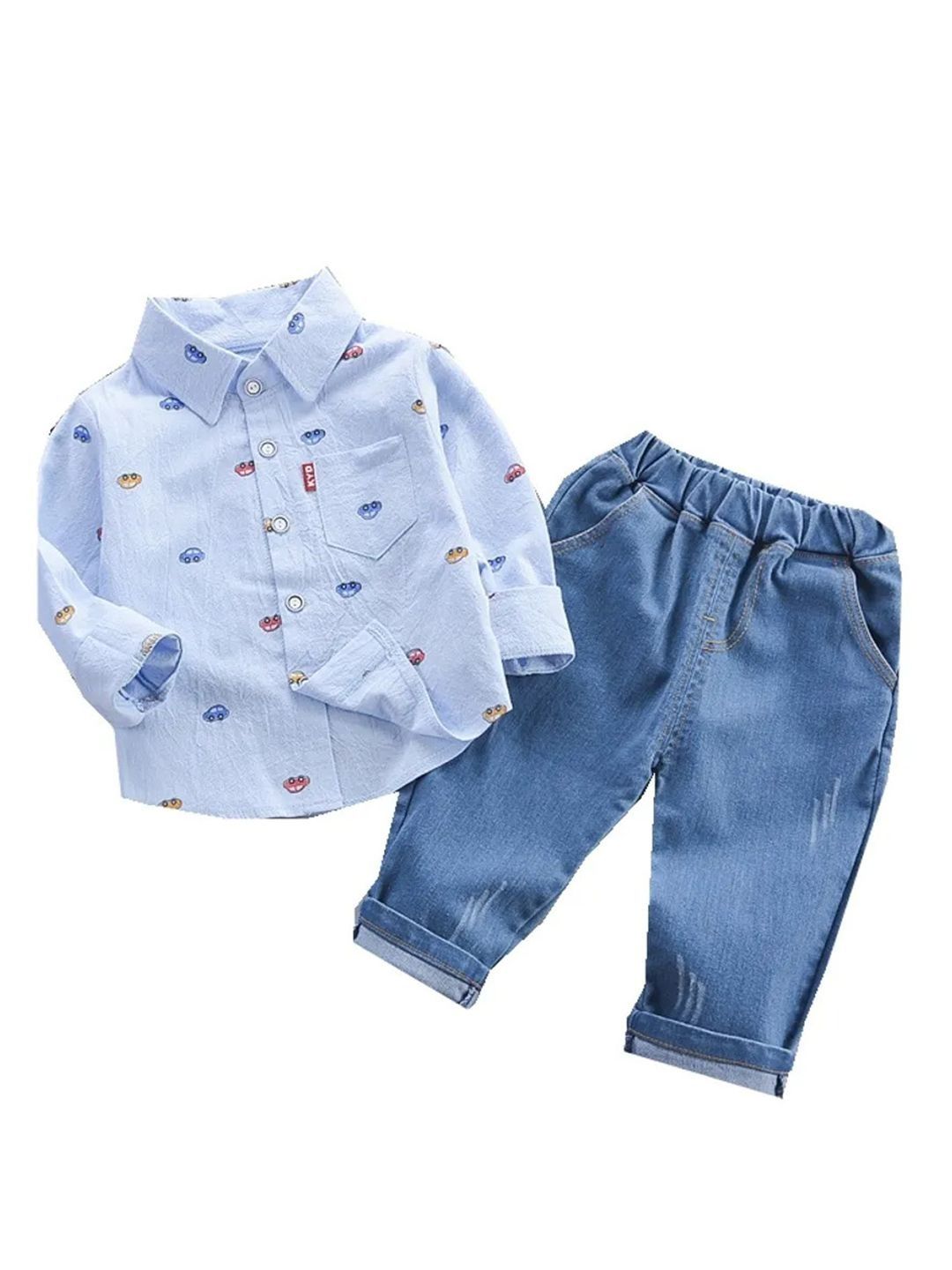 Bold N Elegant Boys Printed Shirt with Trousers-picture-34