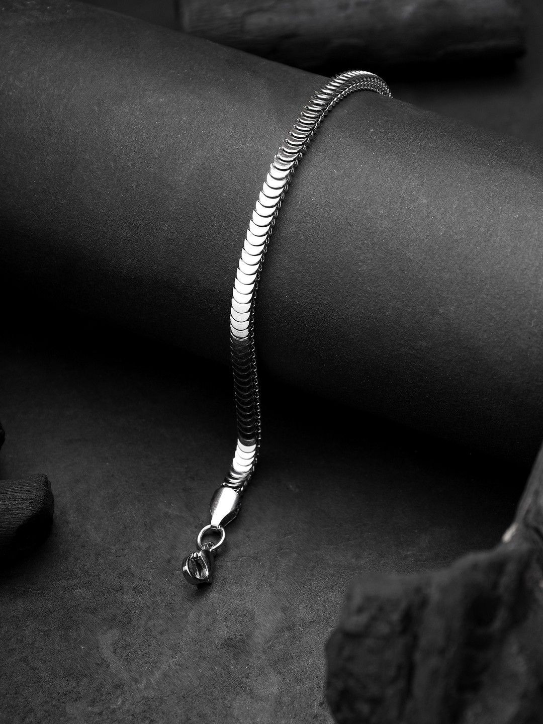 Jewelor Men Multi Layer Design Sense Silver platted Bracelet-picture-22