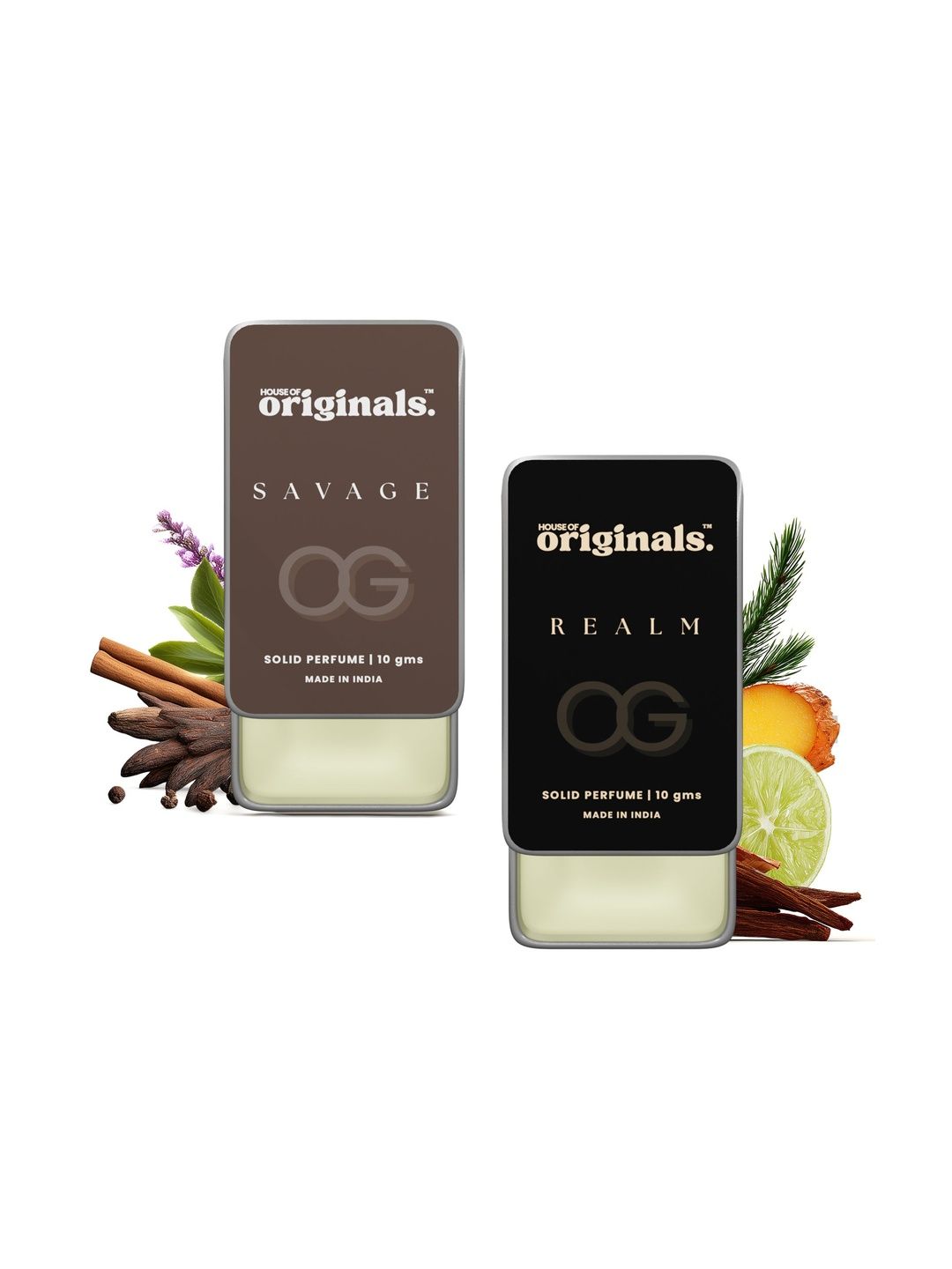 House Of Originals Set Of 2 Savage & Realm Long Lasting Solid Perfume - 10 g Each-image-35