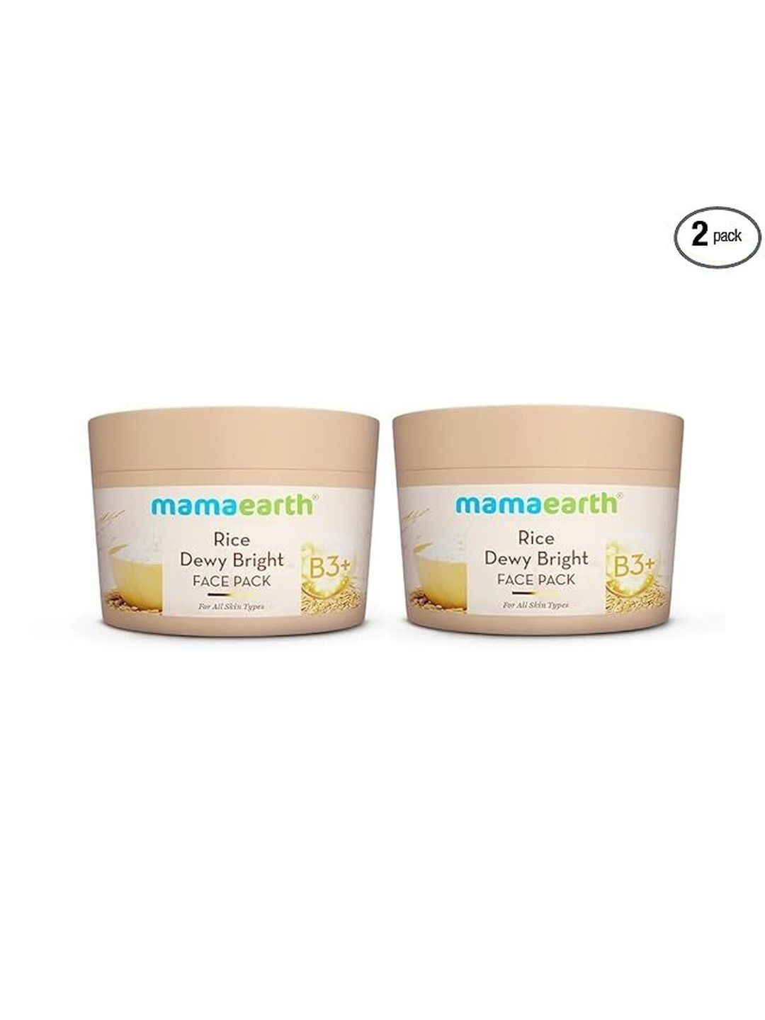 Mamaearth Set Of 2 Rice Dewy Bright Face Pack- 200 g Each-picture-27