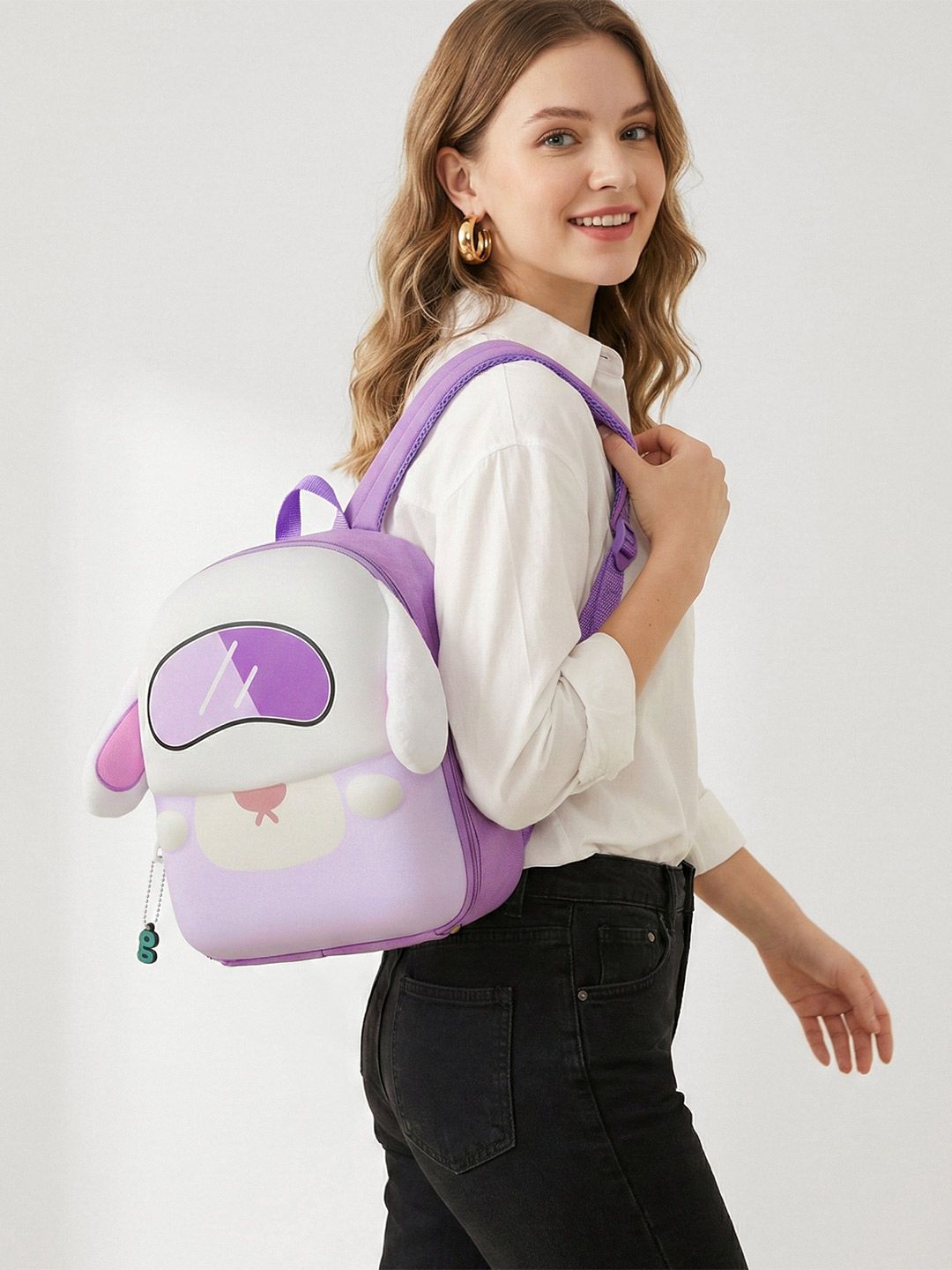 glitchez Women Graphic Backpack with Applique Detail-picture-32