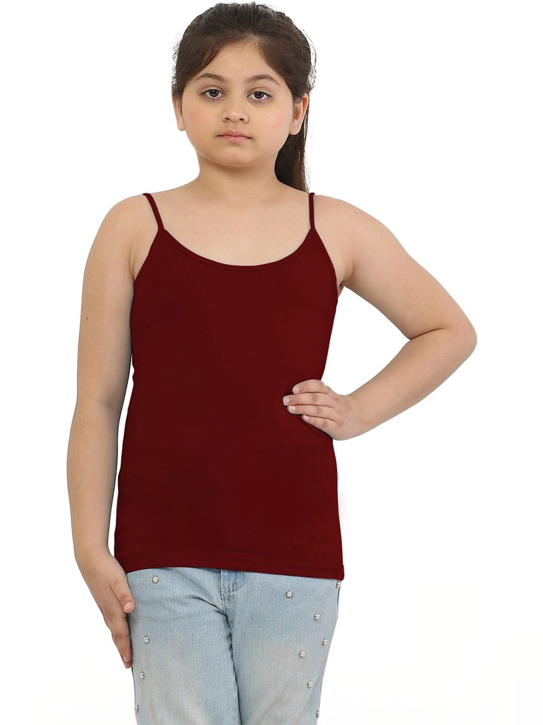 Dazico Girls Scoop Neck Non Padded Camisoles-image-42