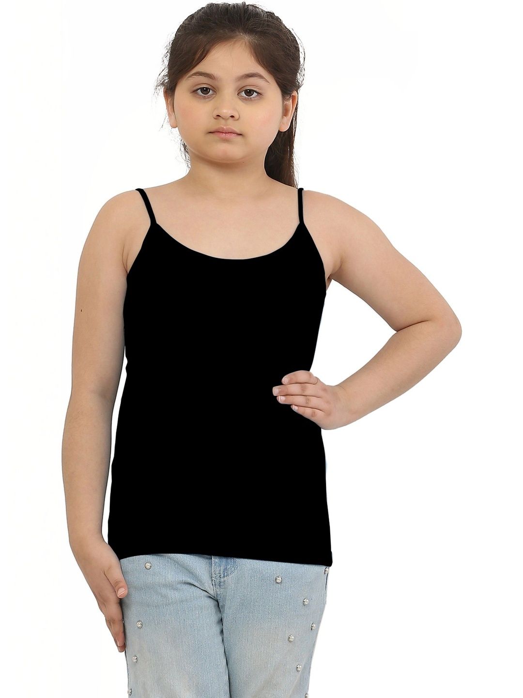 Dazico Girls Scoop Neck Non Padded Camisoles-image-35