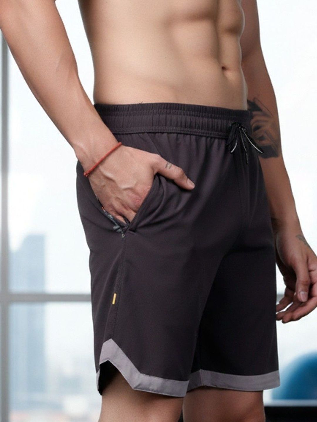 Uttam Men Colourblocked Running Sports Shorts with Technology-picture-35
