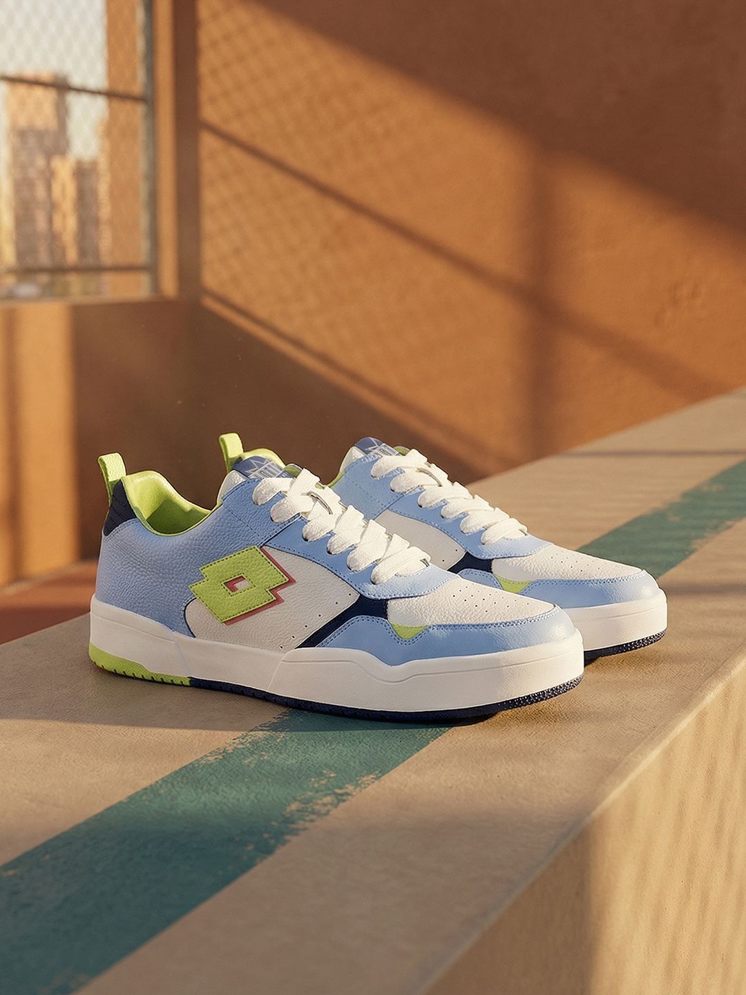 Lotto Men Colourblocked Leather Sneakers-picture-22