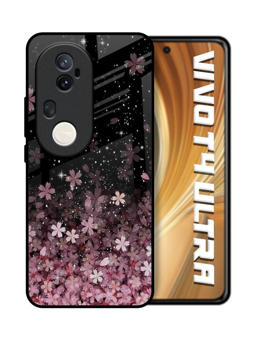 QRIOH Floral Printed Vivo T4 Ultra 5G Back Case Mobile Accessories-picture-58