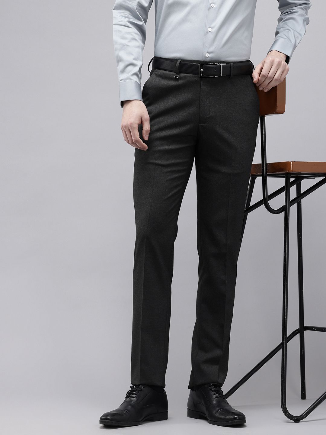 Van Heusen Men Slim Fit Formal Trousers