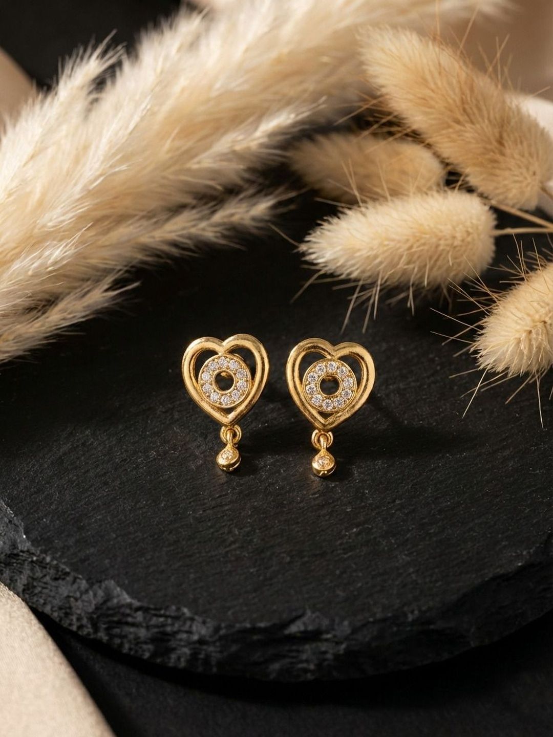 Anouk Heart Shaped Drop Earrings-picture-17