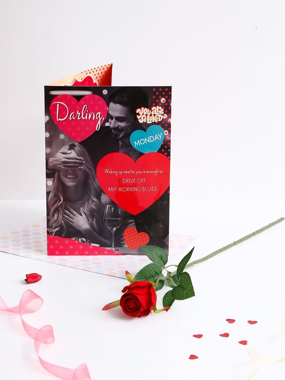 Archies 2Pcs Black & Red Valentines Couple Gifting Sets For Wife-image-13