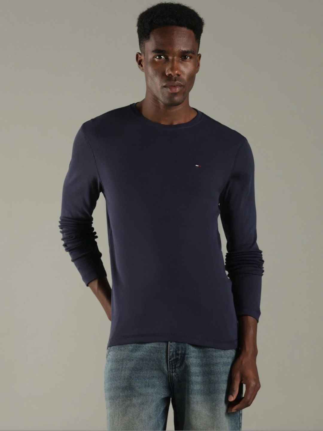 Tommy Hilfiger Men Brand Logo Slim Fit T-shirt-picture-46