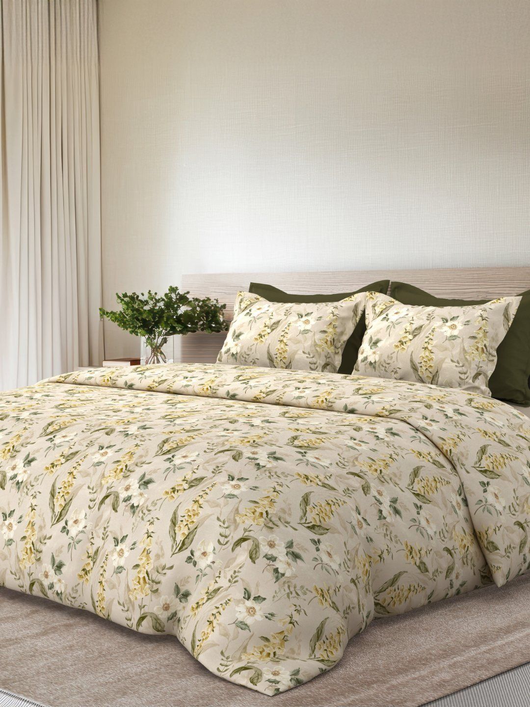 SANSAAR A DDECOR BRAND LIVE CONSCIOUSLY Cotton 3 Piece Double King Superfine Bedding Set-picture-29