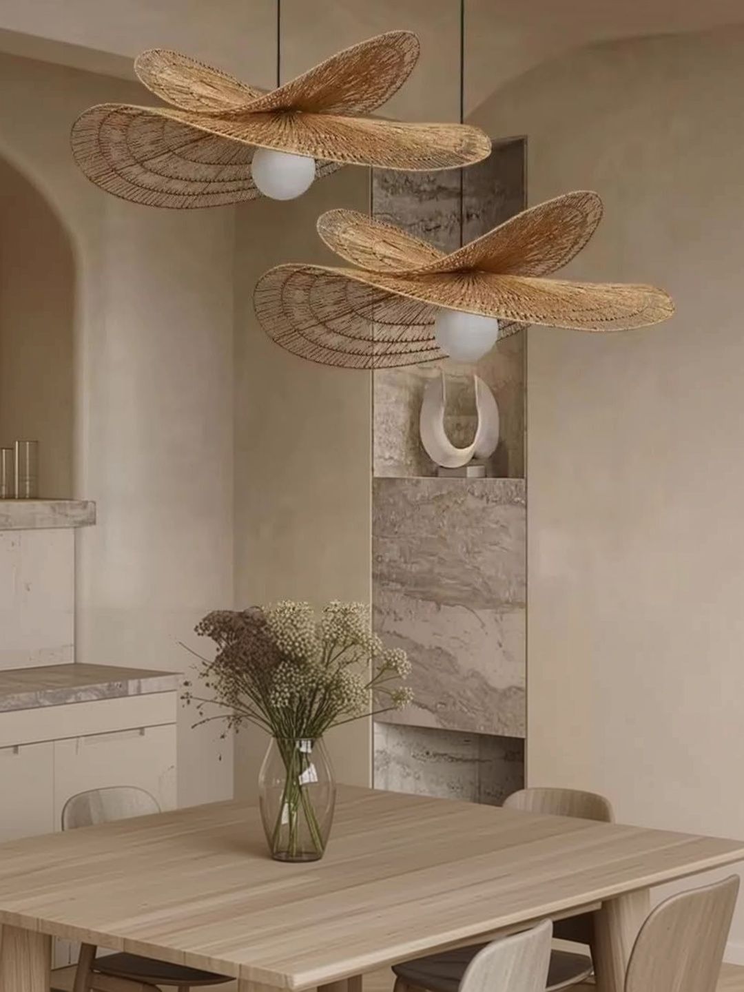 BALBENI Brown & Tan Textured Ceiling Lamp-picture-31